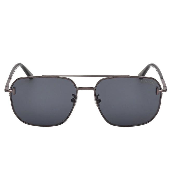 Tom Ford Grey UV Protected Pilot Sunglasses for Men FT1249-K 61 08A