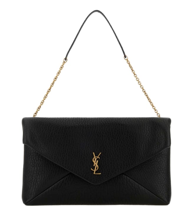 Saint Laurent Black Cassandre XXL Shoulder Bag