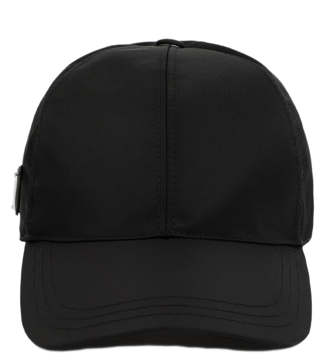 Prada Black Re-Nylon logo Cap