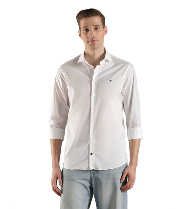 TOMMY HILFIGER White Slim Fit Shirt