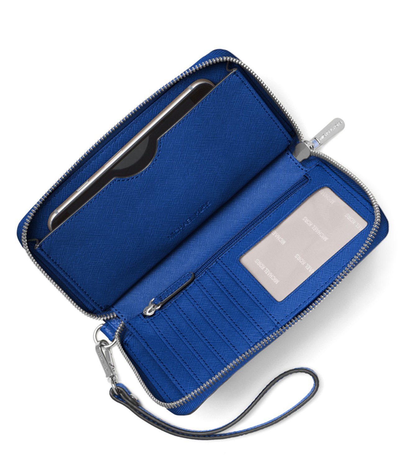 michael kors electric blue wallet