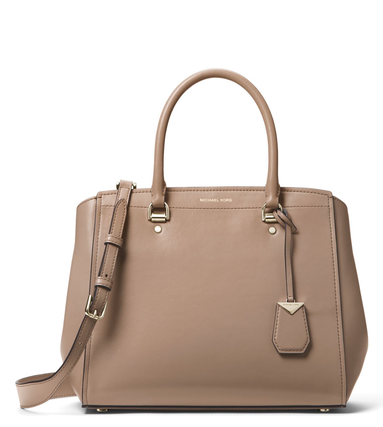 michael michael kors benning large leather satchel