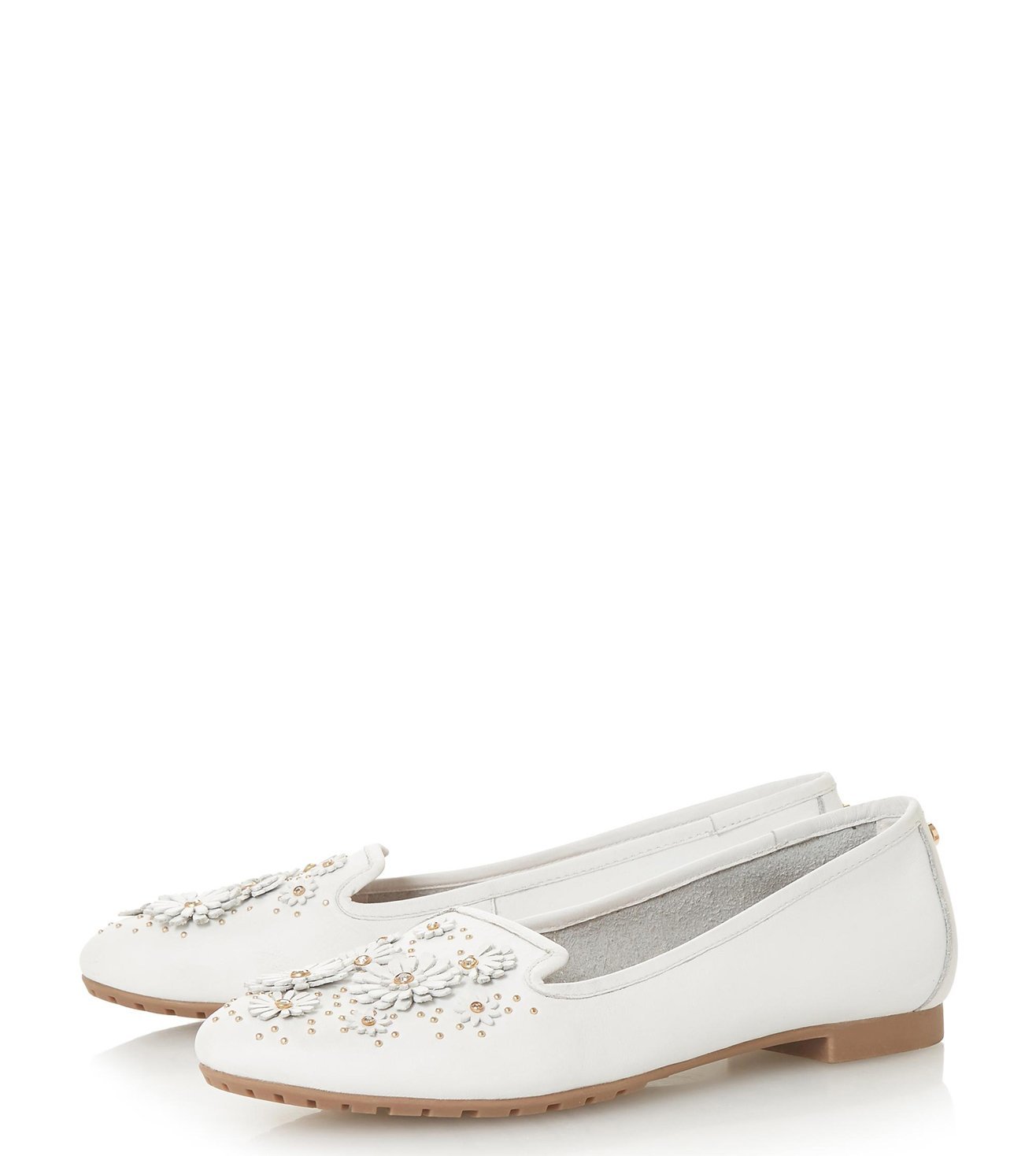 dune white loafers