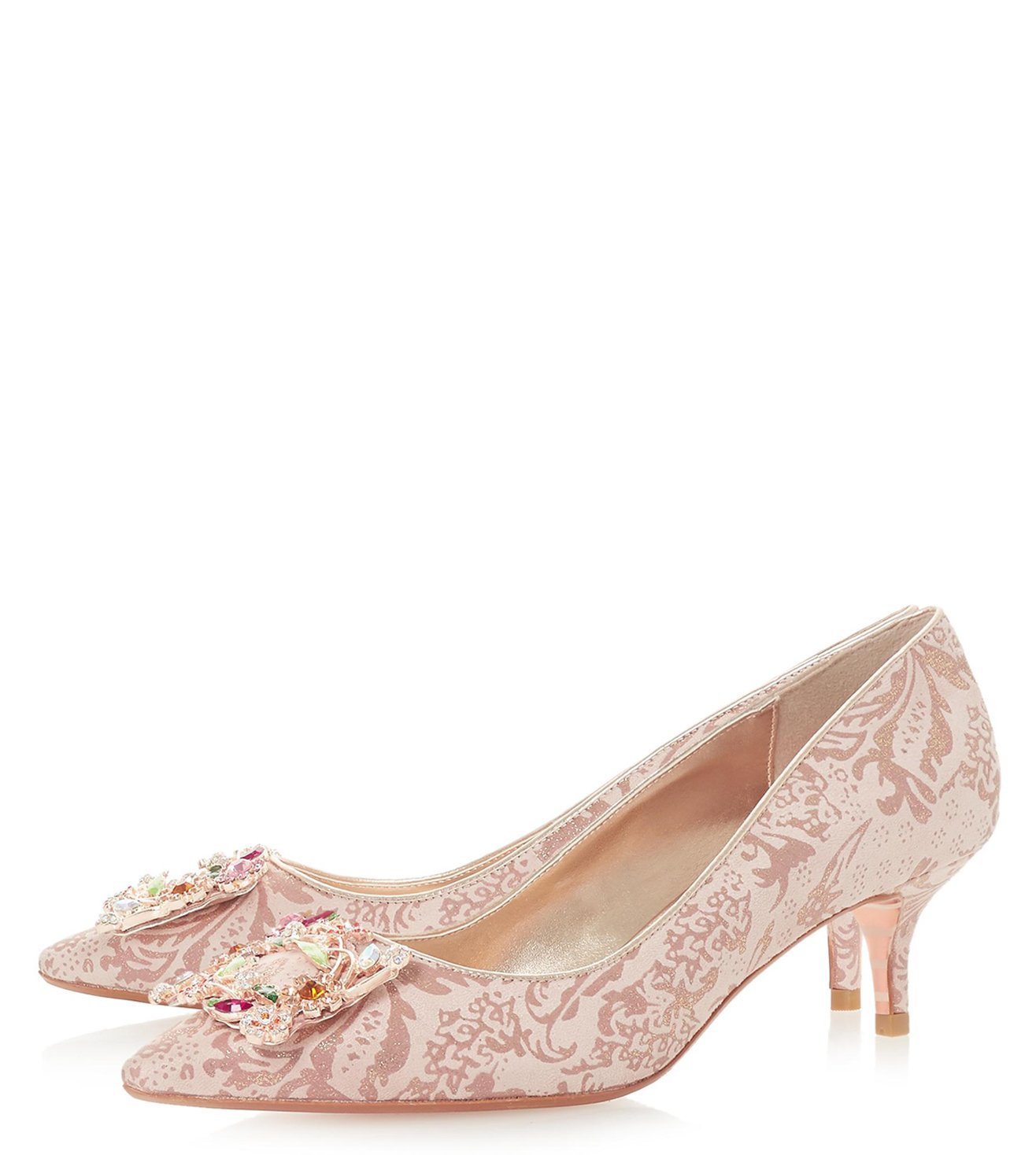 dune rose gold shoes