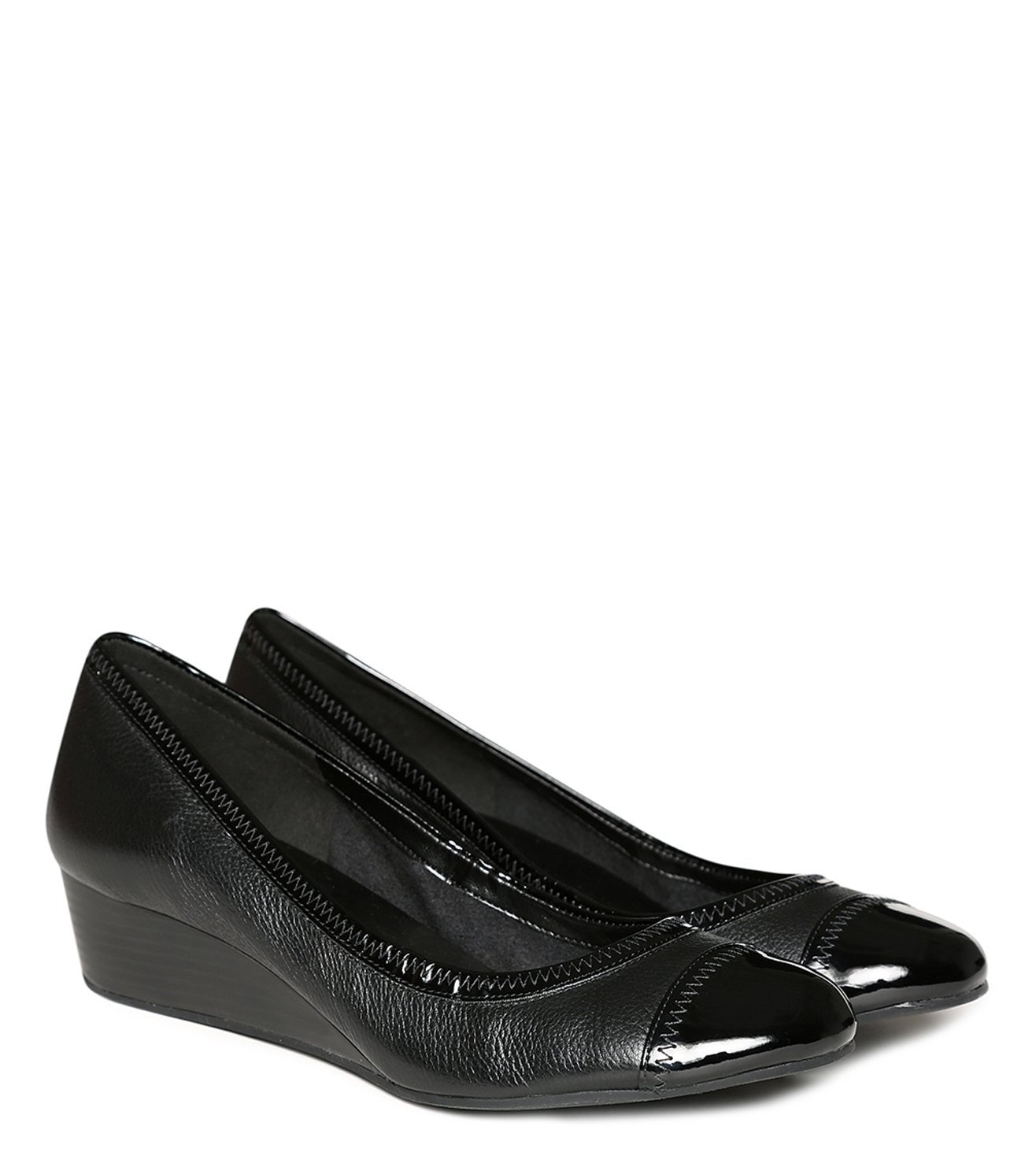 elsie cap toe wedge