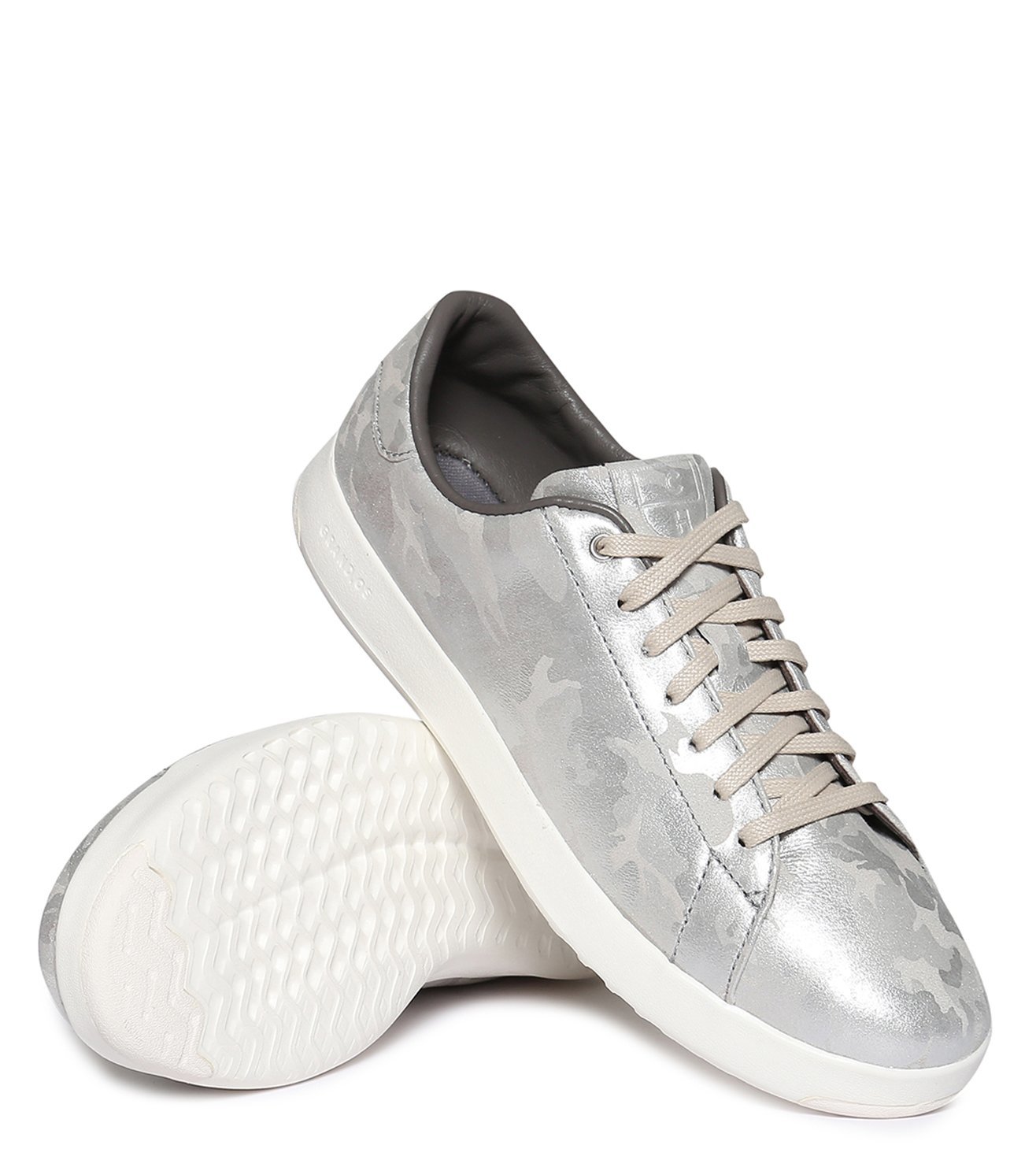 cole haan silver sneakers