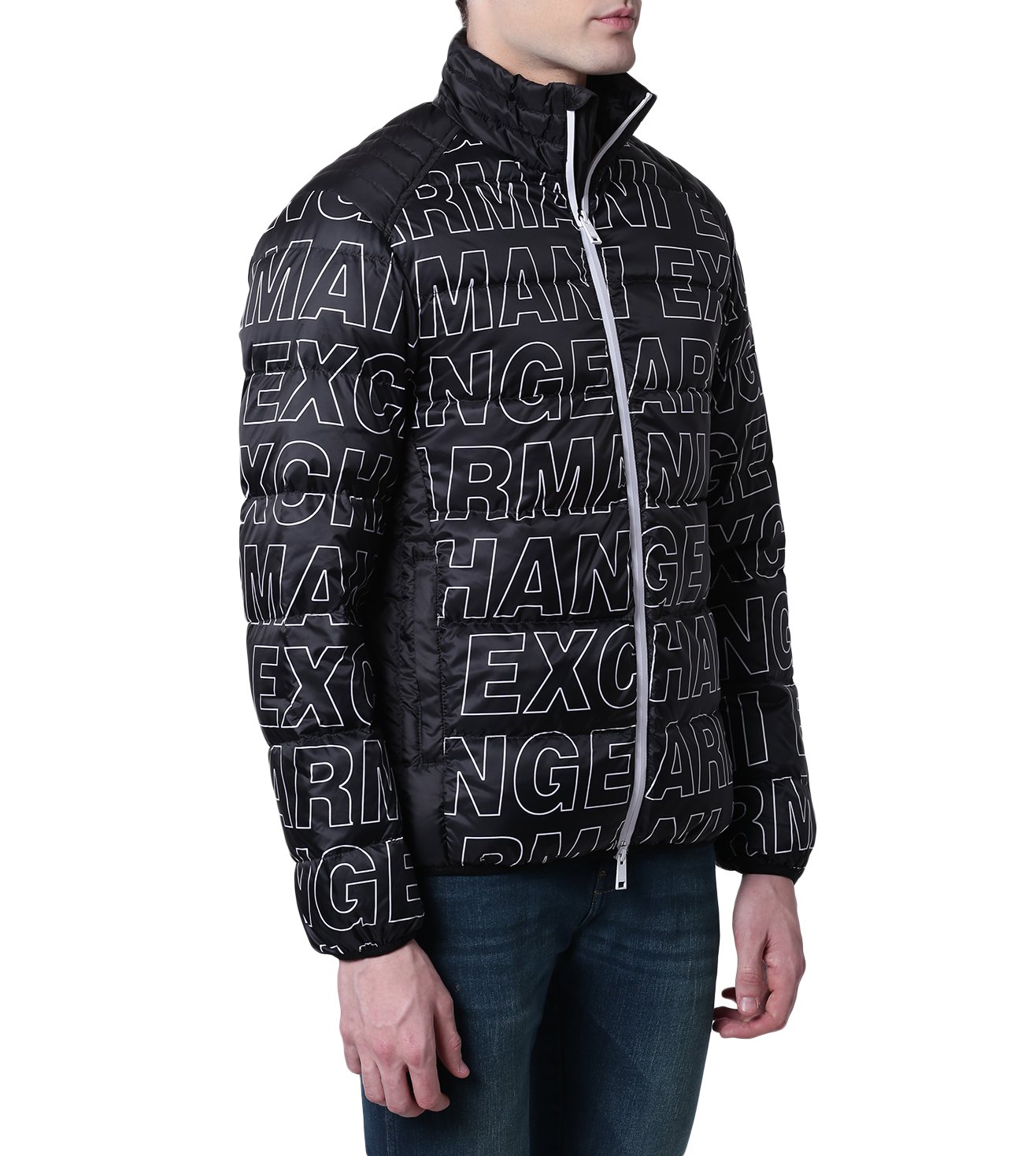 armani exchange all over print jacket