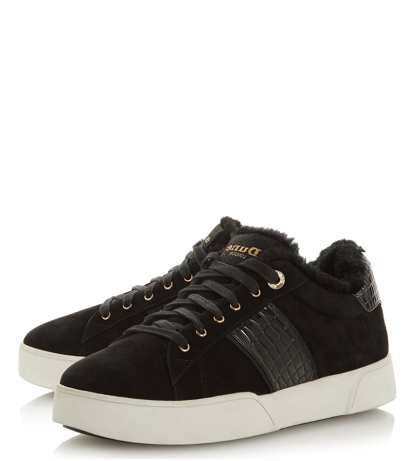 dune elsie lace up trainers