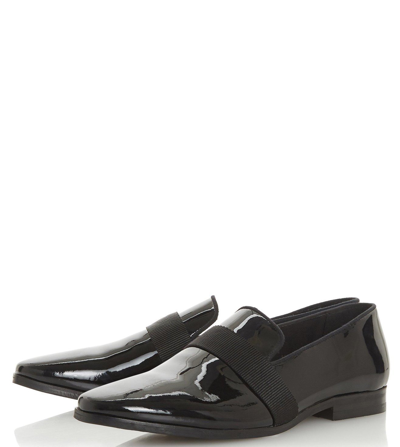 dune loafers black