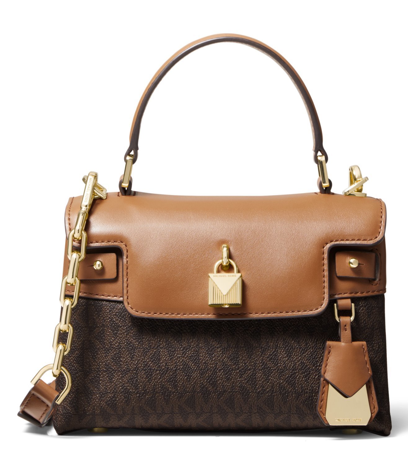 michael kors logo satchel