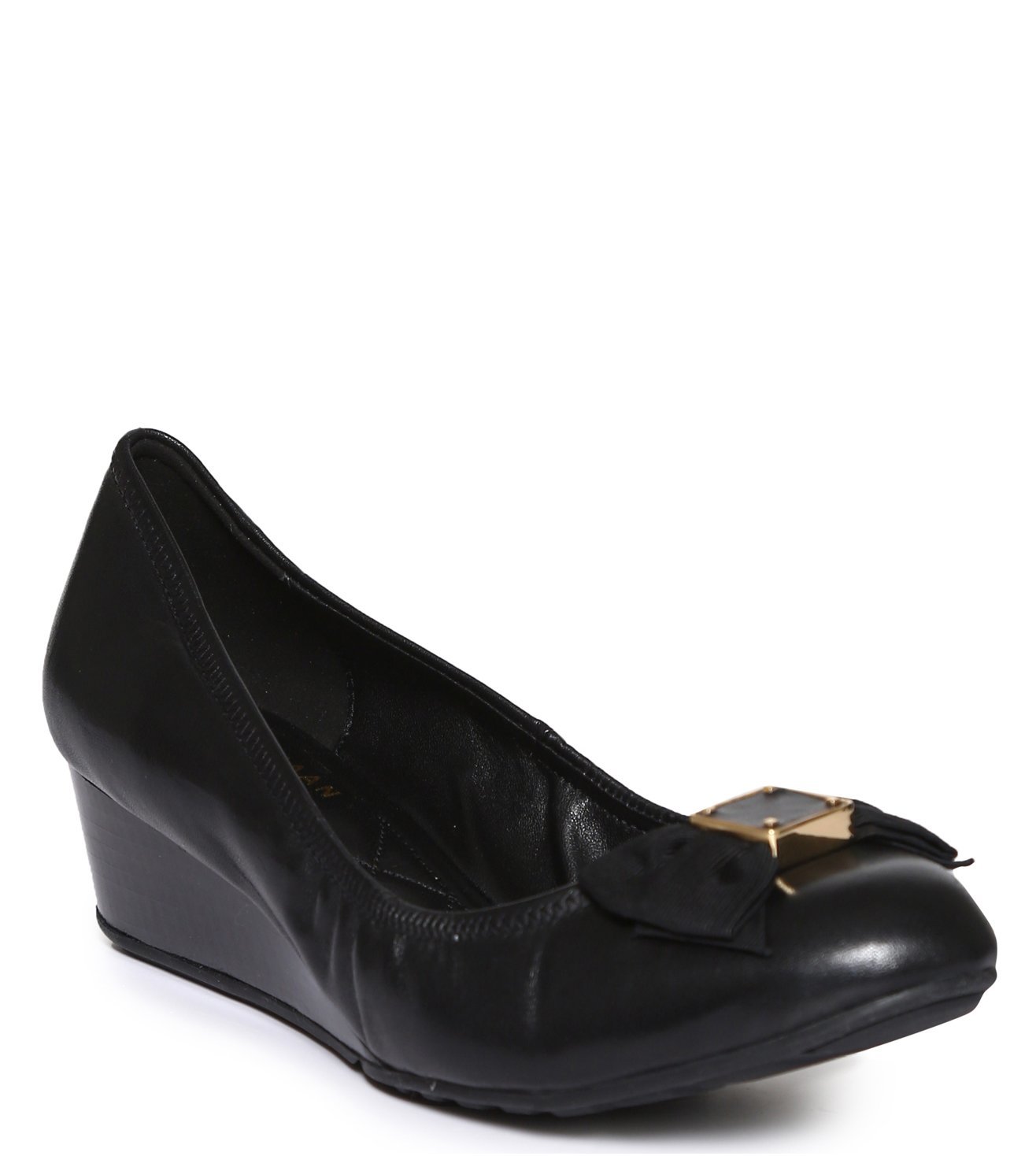 cole haan black wedge shoes