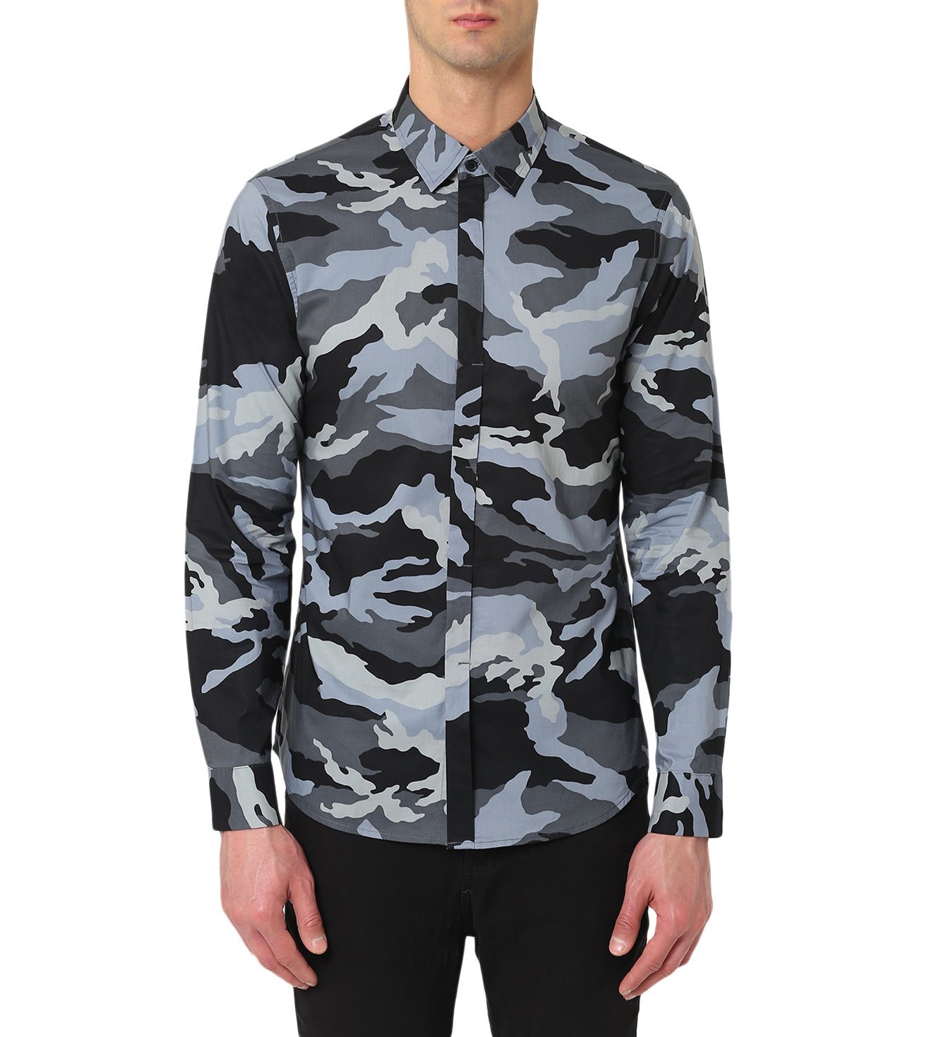 armani exchange camo shirt