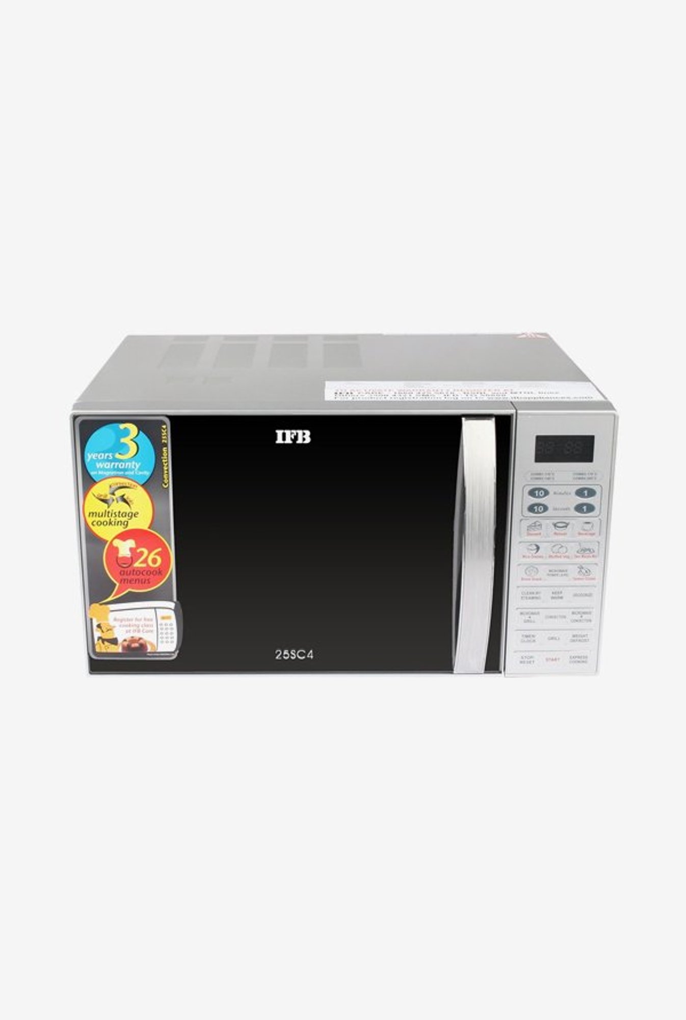 Buy IFB 25SC4 25L Convection Microwave Oven (Metallic Silver) Online At