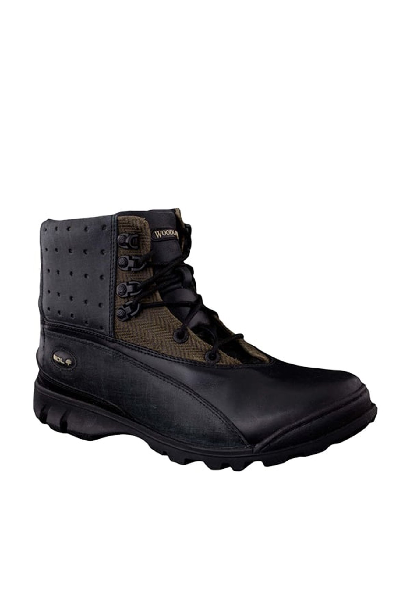 Woodland Men's Black Ankle High Biker BootsWoodlandFootwearTATA CLIQ