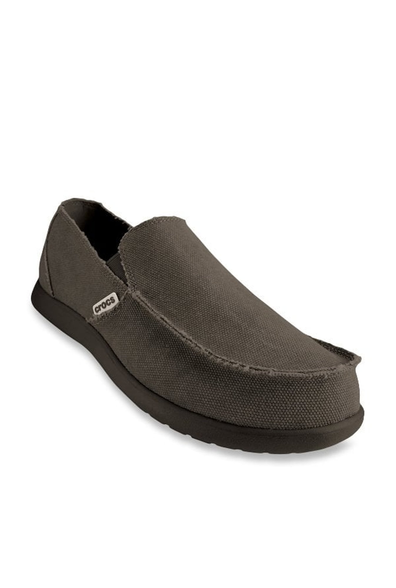 靴 crocs Santa Cruz Espresso Crocs Men's Santa Cruz Lace Up Canvas Loafers Shoes