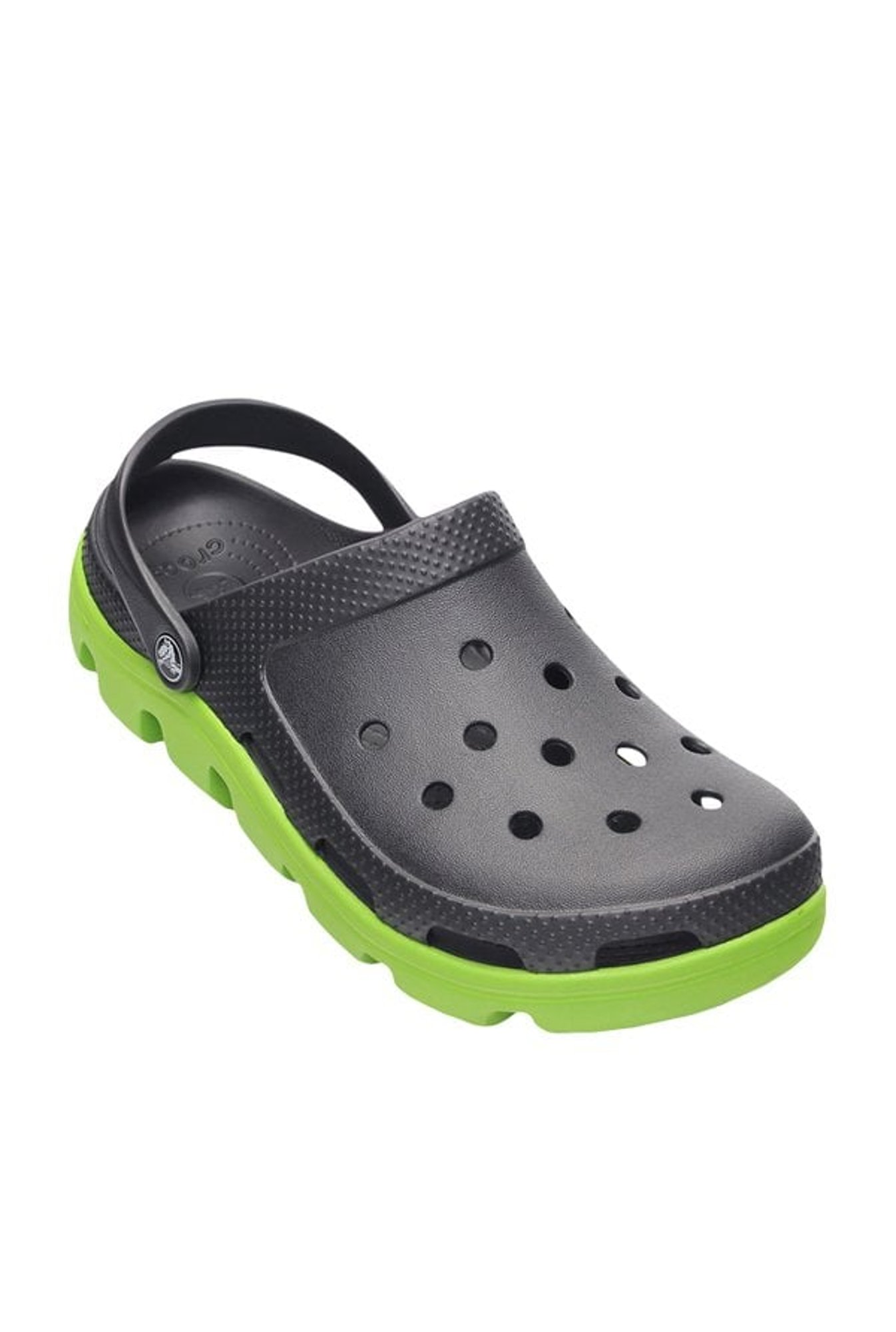 Buy Crocs Duet Sport Graphite and Volt Green Clogs Online at best