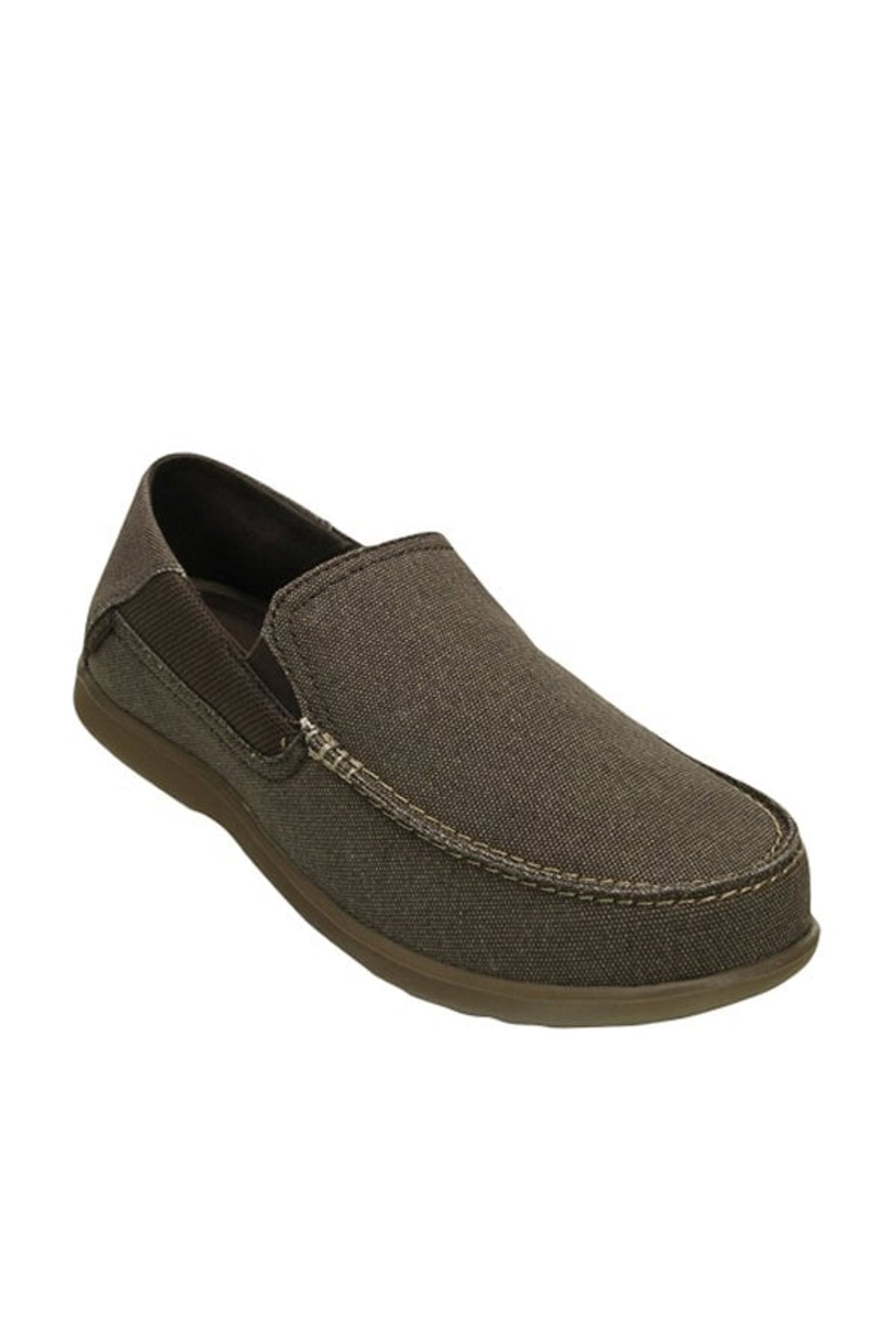 Buy Crocs Santa Cruz 2 Espresso & Walnut Slip-Ons Online at best