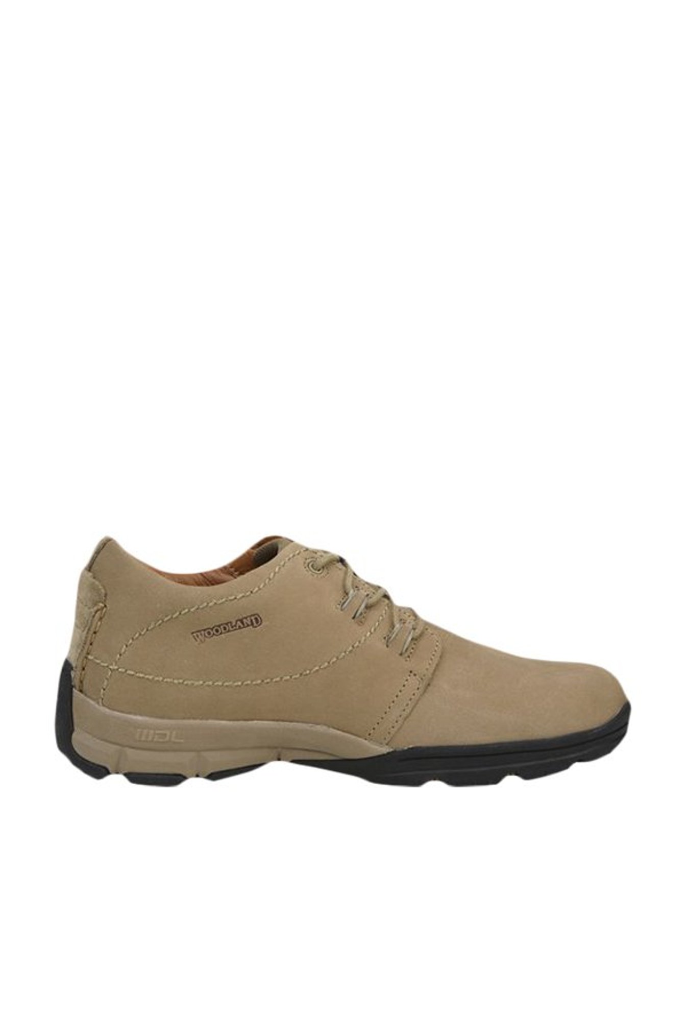 Buy Woodland Khaki Derby Shoes For Men 