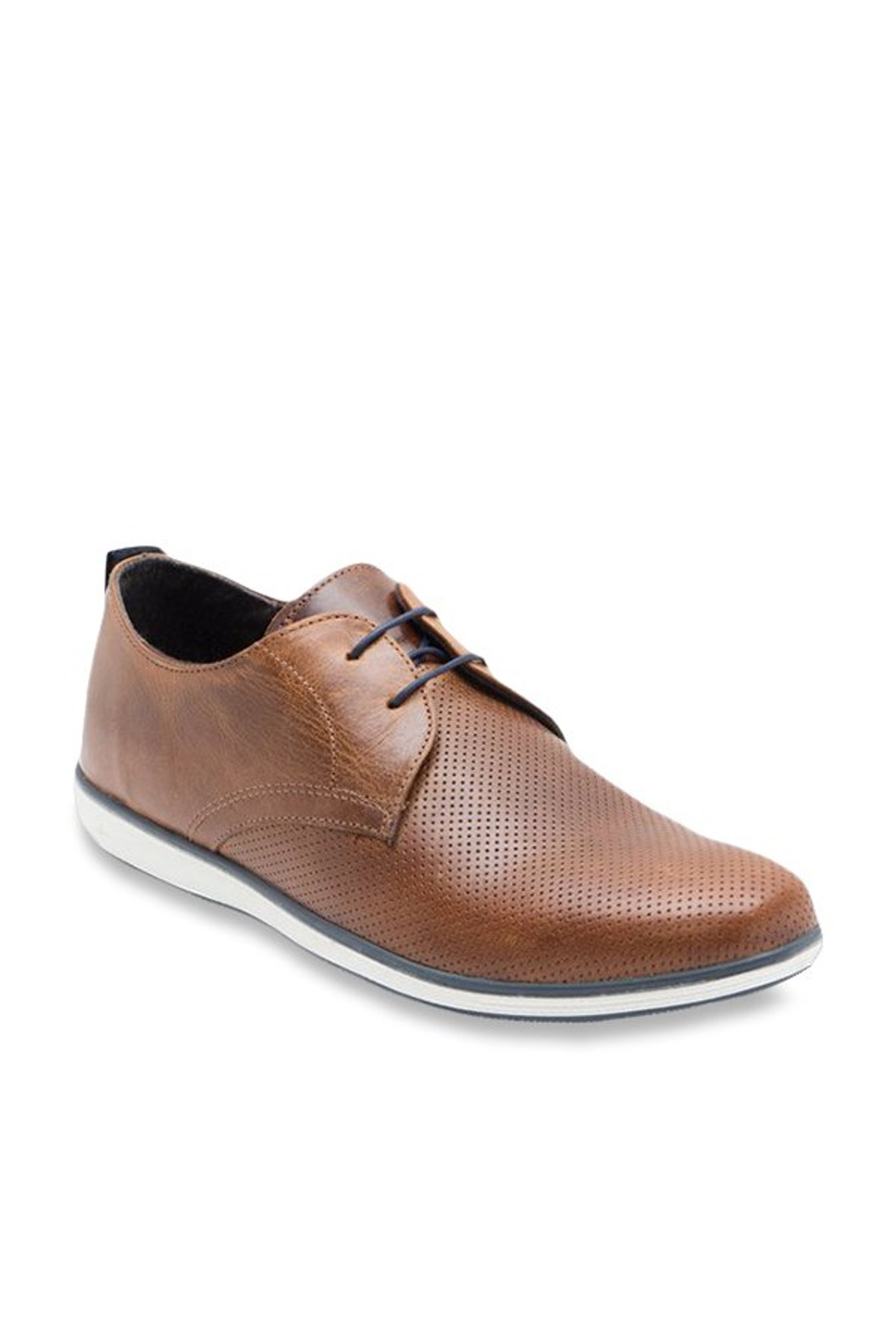 Buy Red Tape Dark Tan Derby Shoes for 