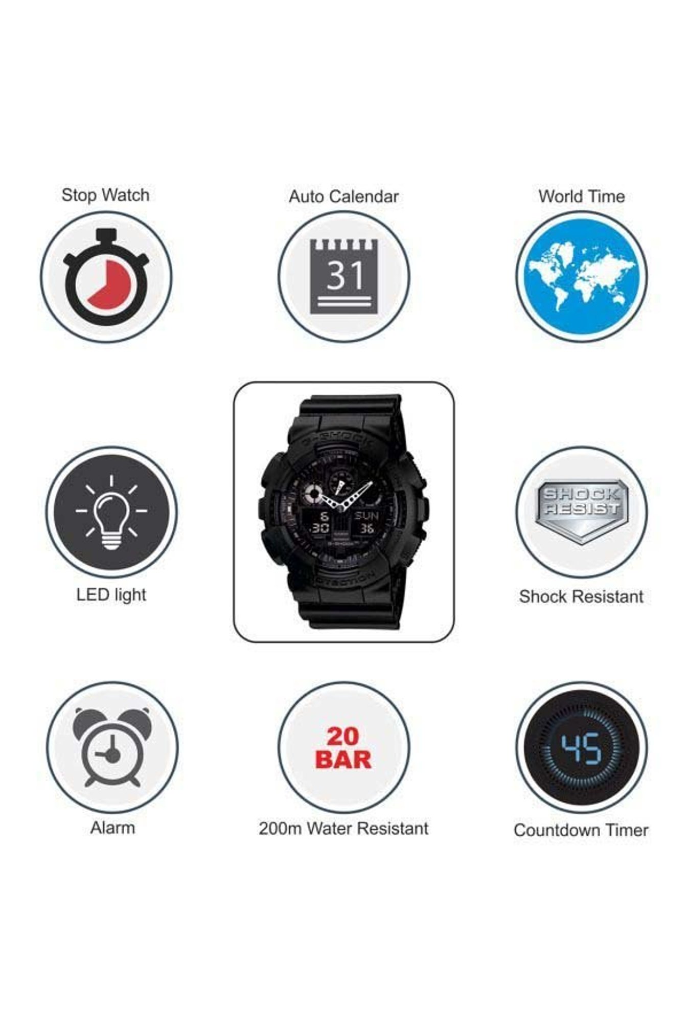 g shock ga 100cf manual