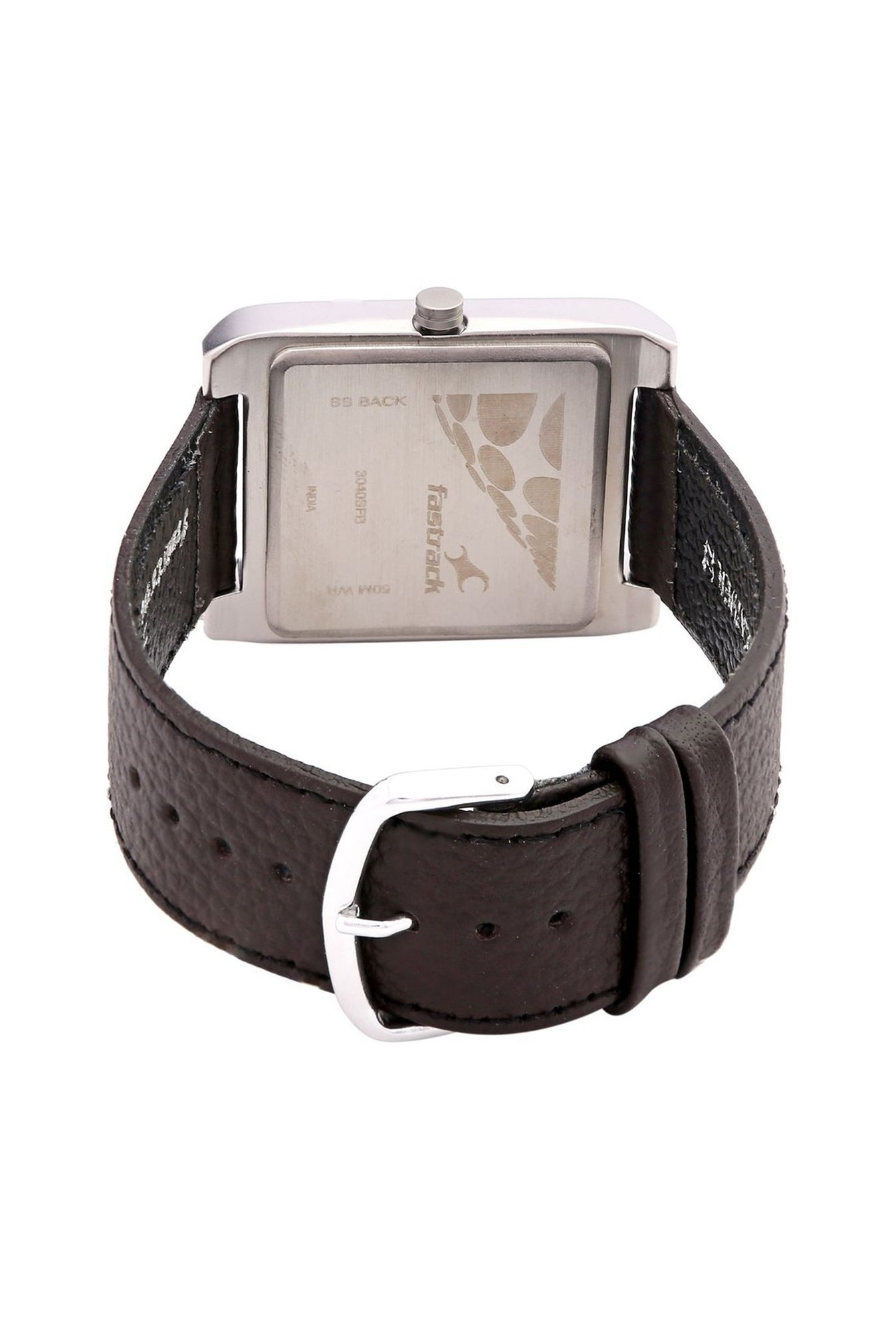 Fastrack ss black online 50m wr