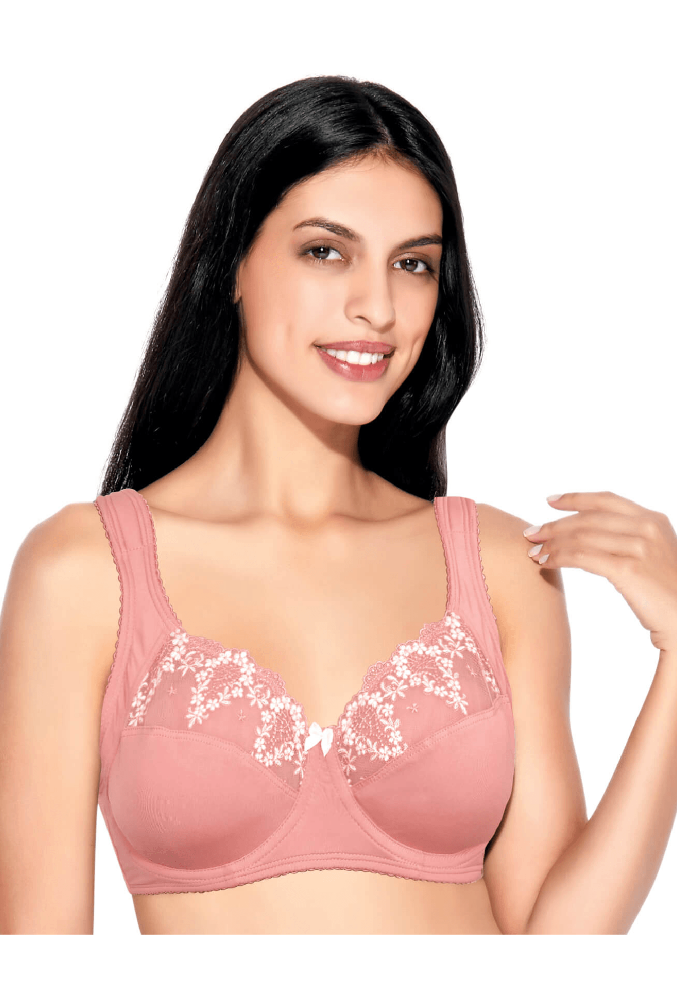 Buy Enamor A042 Side Support Bra Supima Cotton Nonpadded Wirefree Pink for  Women Online @ Tata CLiQ