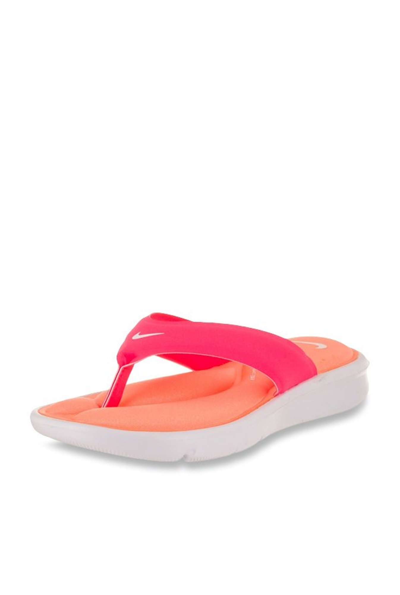 Buy Nike Ultra Comfort Pink Orange Flip Flops For Women At Best