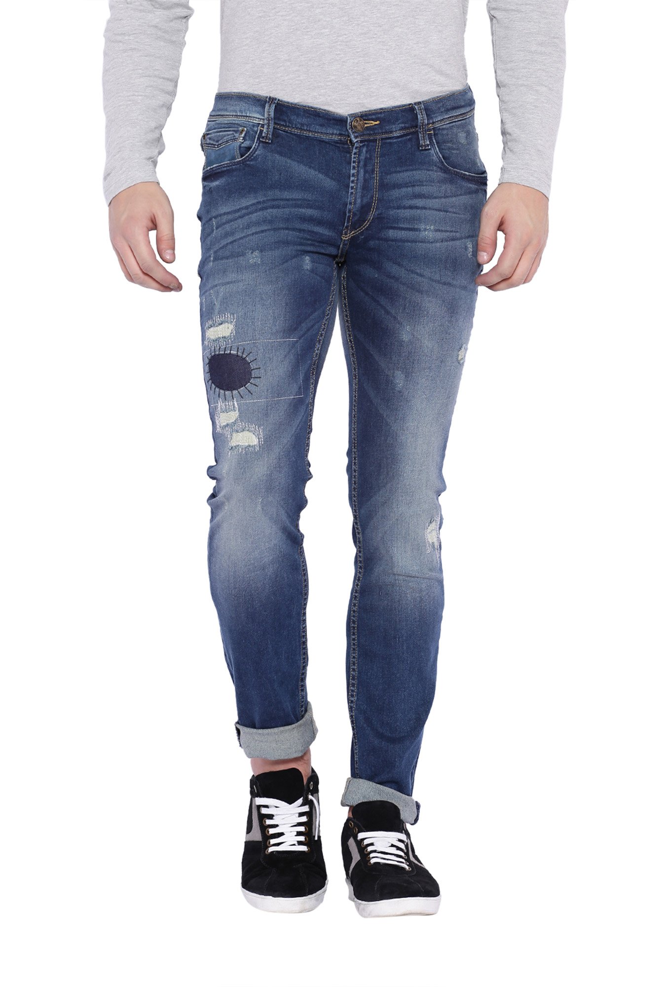 lee distressed jeans