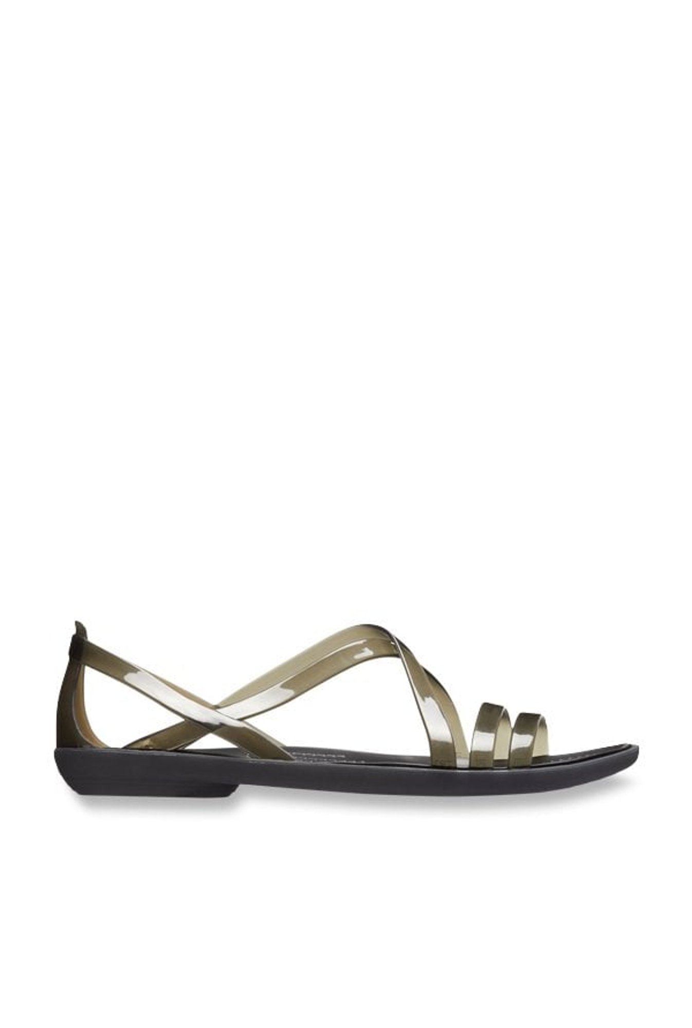 Crocs Isabella Huarache 2 Flat Sandals Black | Xtremeinn