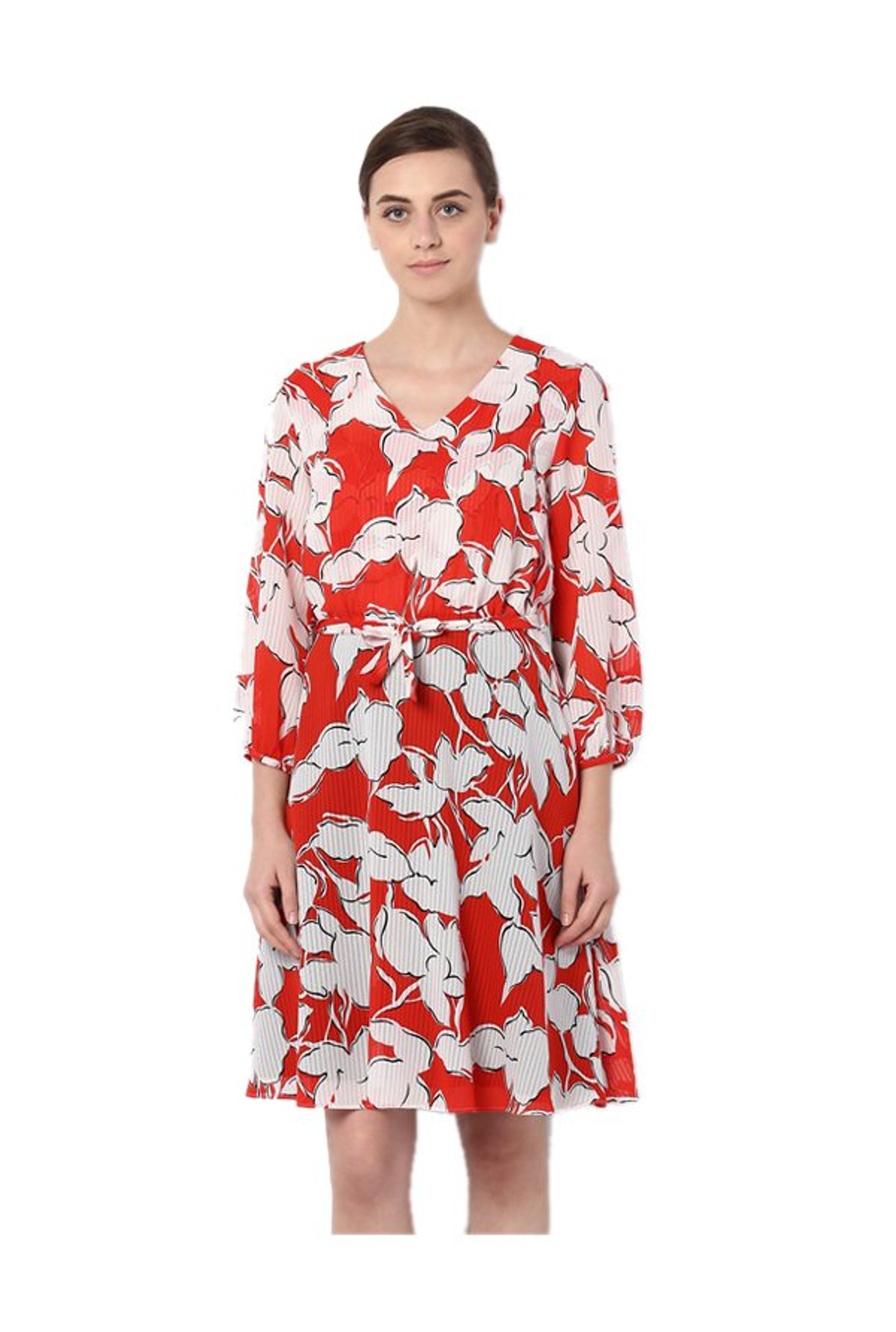 van heusen red dress