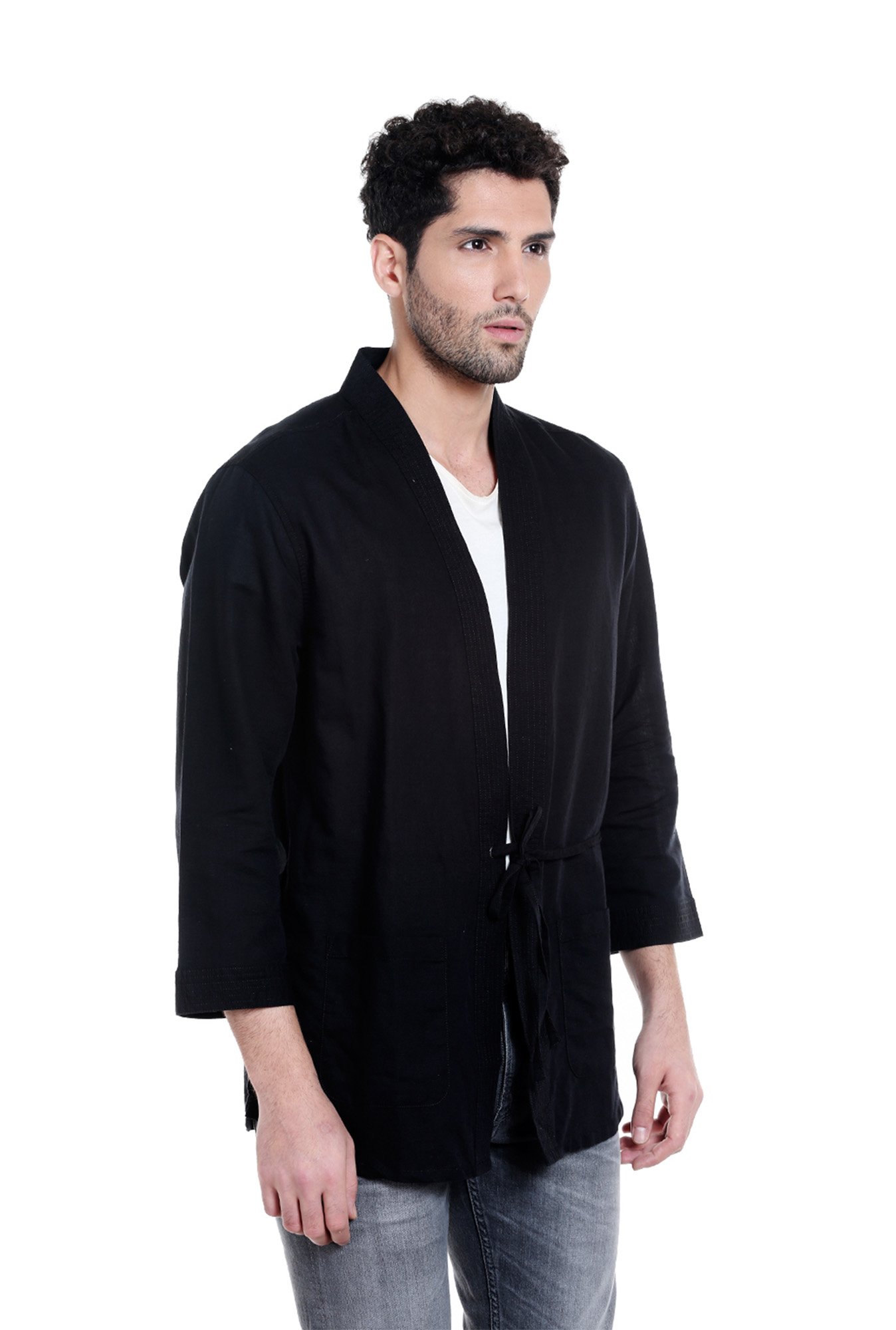 Men Jacket Coat Kimono Cardigan Japanese Yukata Retro Haori Loose Casual  Outwear | eBay