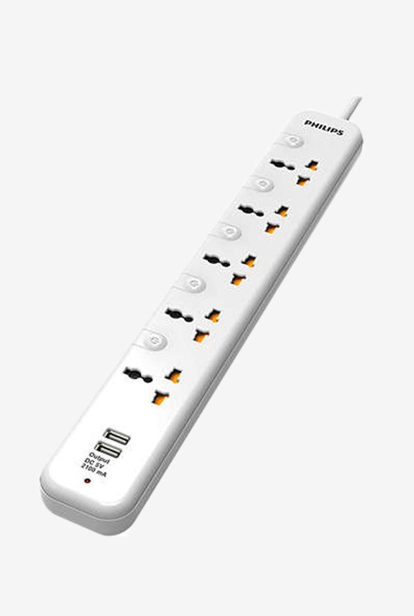Buy Philips SPN6358WD 4 ft. Cord Power Socket (White) Online At