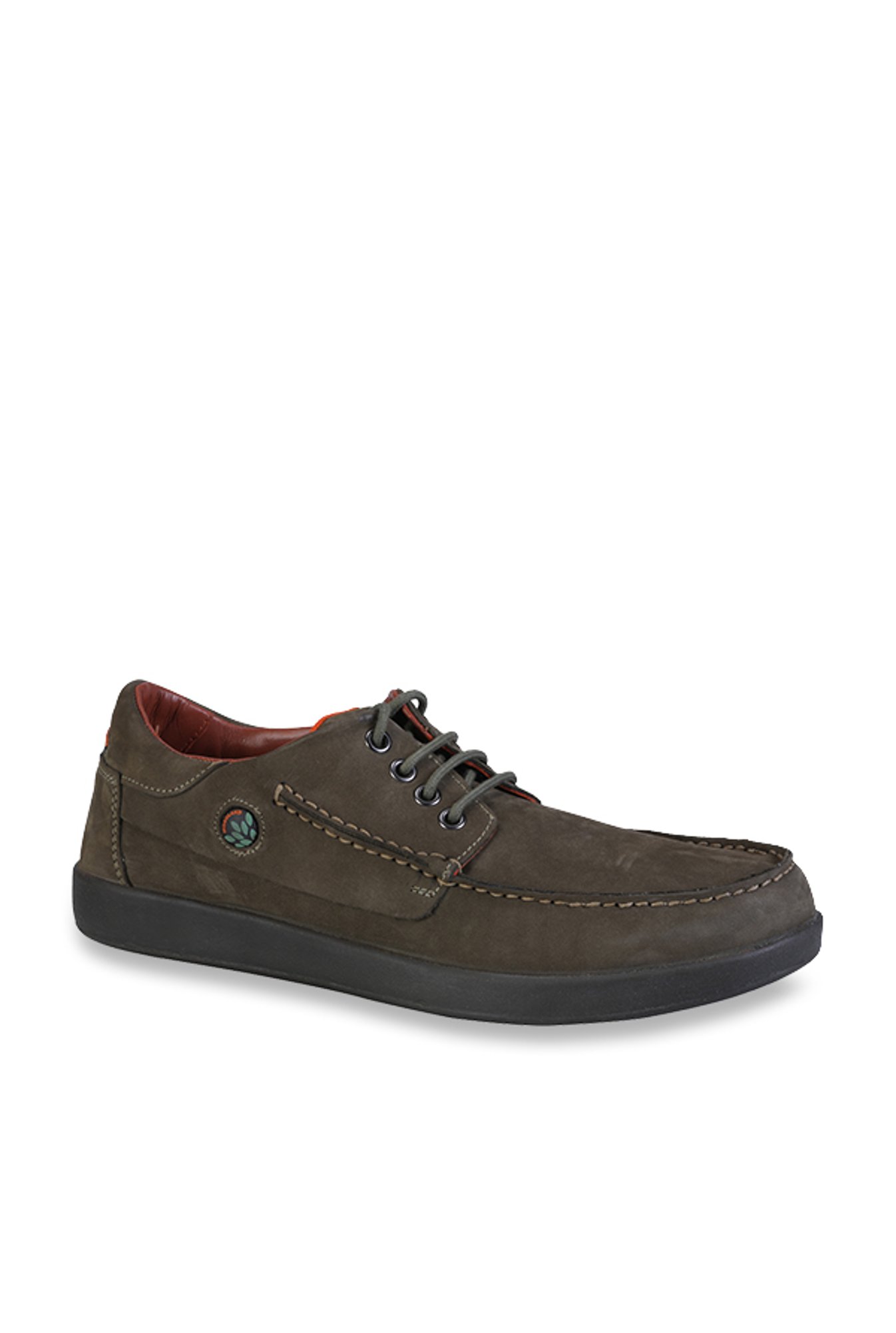 Buy Woodland Olive Derby Shoes for Men 