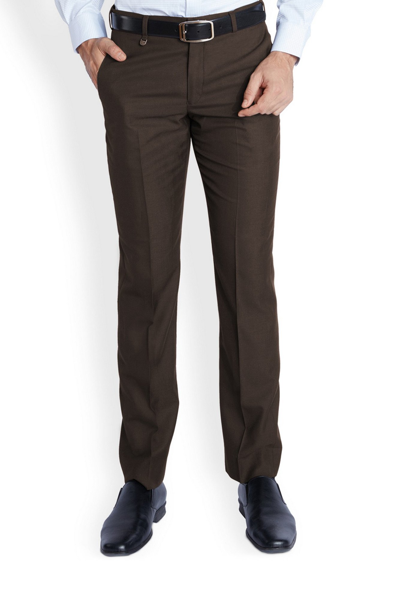 Filippa K Terry Wool Trousers Dark Brown at CareOfCarl.com