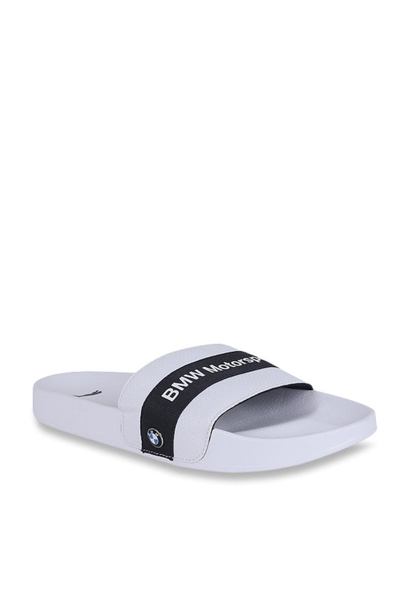 puma bmw slippers white