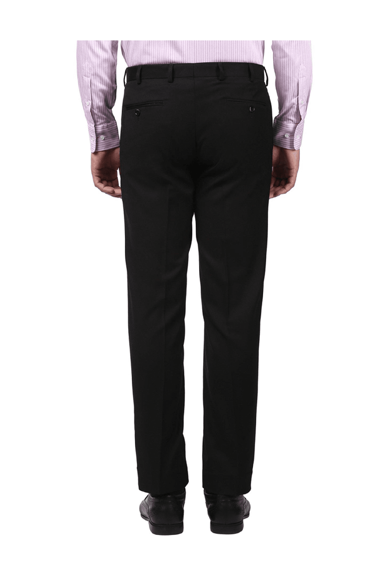 Concrete Black Smart Fit Trousers