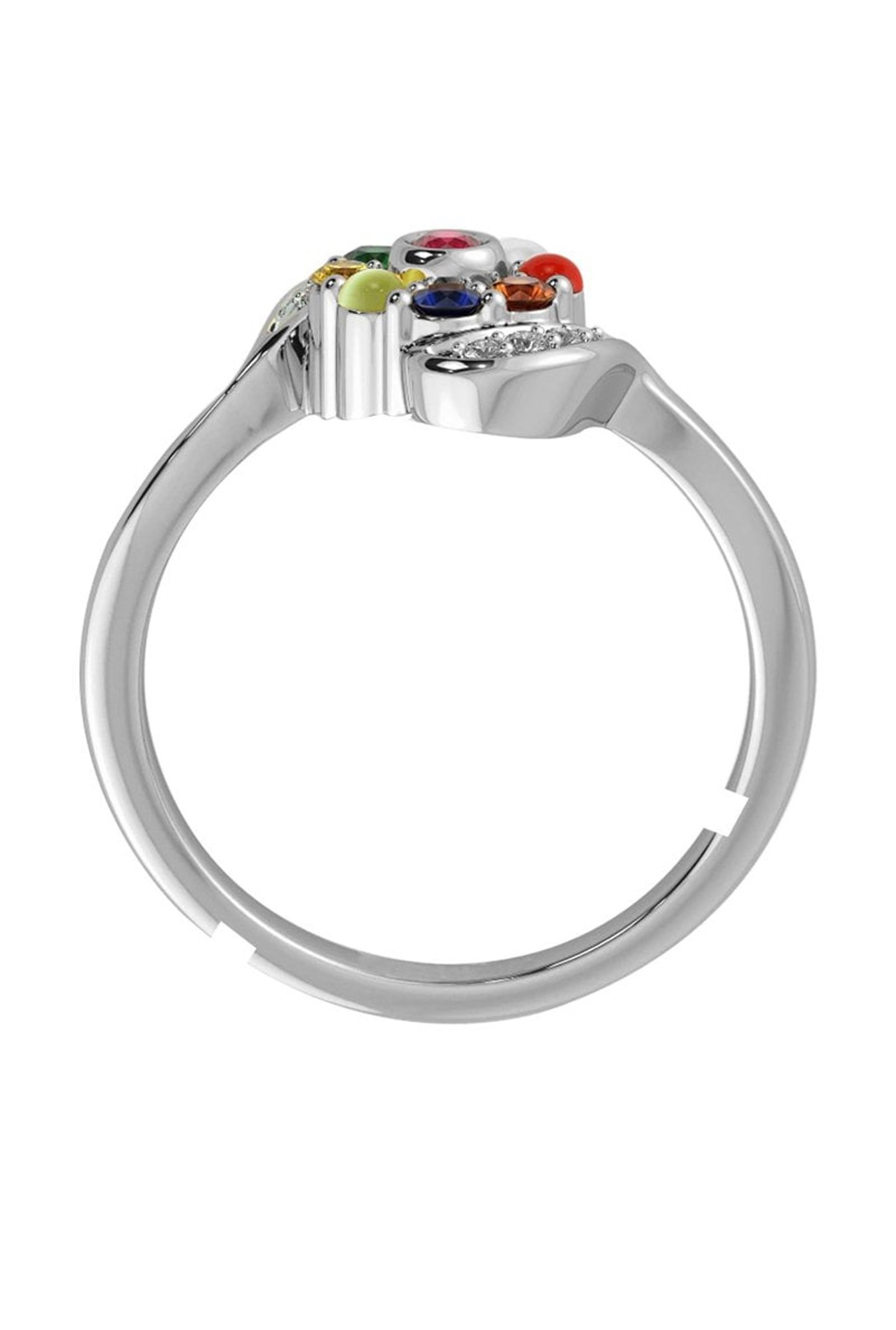 Navratan” 9 Precious Gemstone Studded 925 Sterling Silver Ring SR-1012 –  Online Gemstone & Jewelry Store By Gehna Jaipur