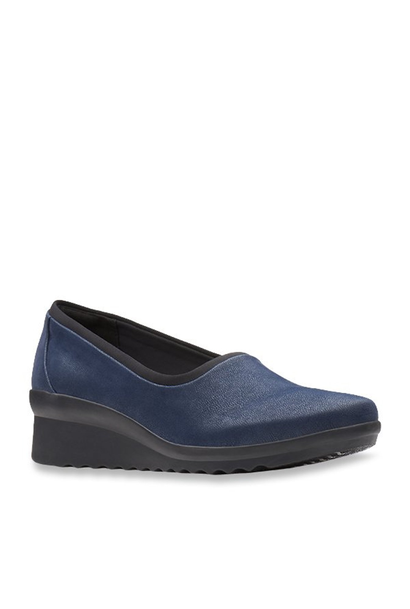 clarks navy pumps