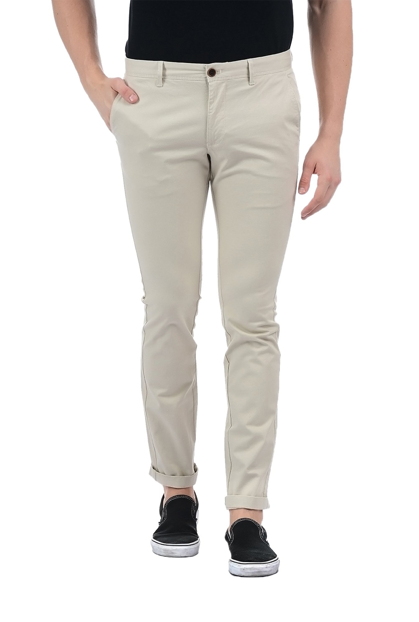 Indian Terrain navy solid trouser  G3MCT0798  G3fashioncom