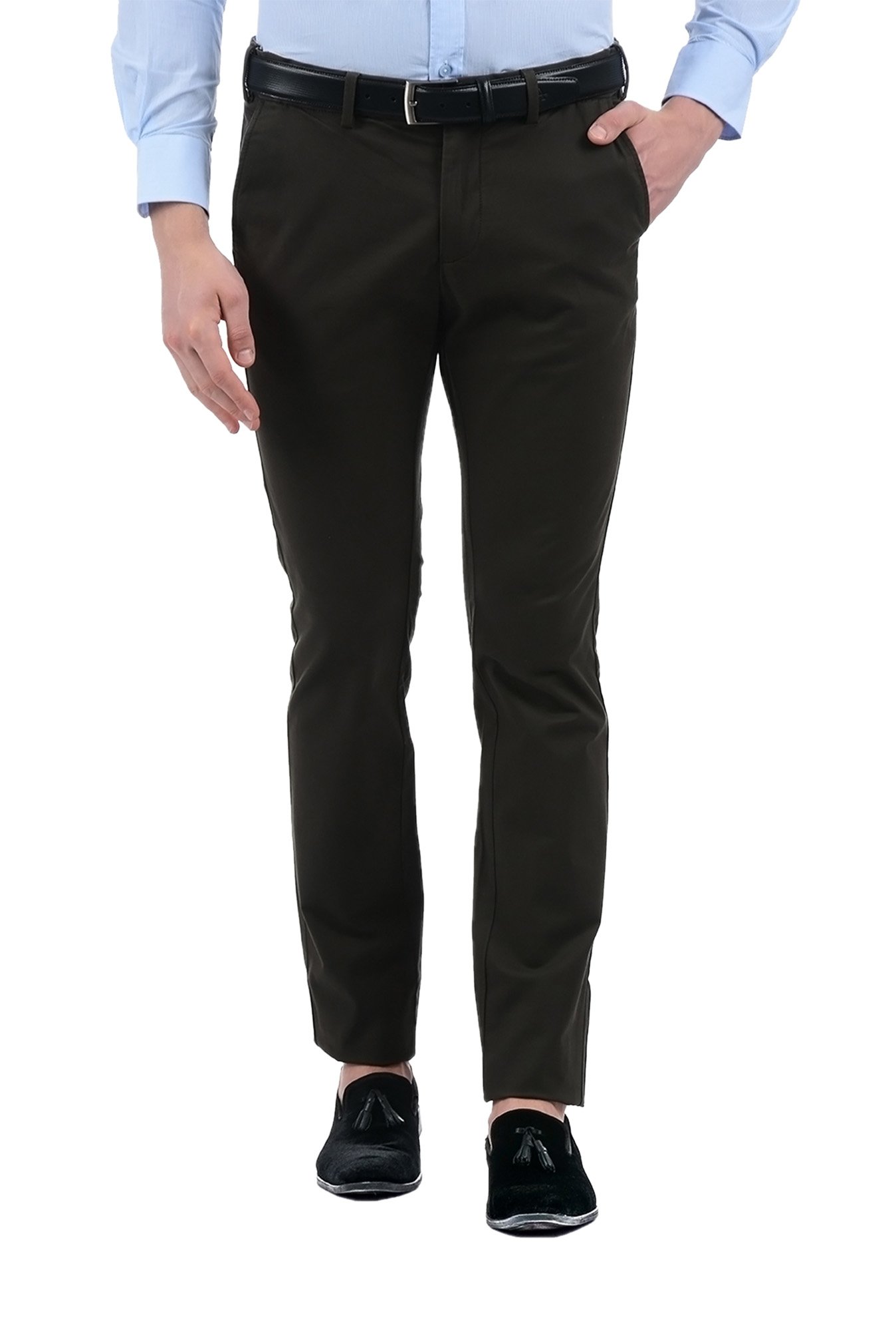 Medium Grey Self Design Trousers  Selling Fast at Pantaloonscom