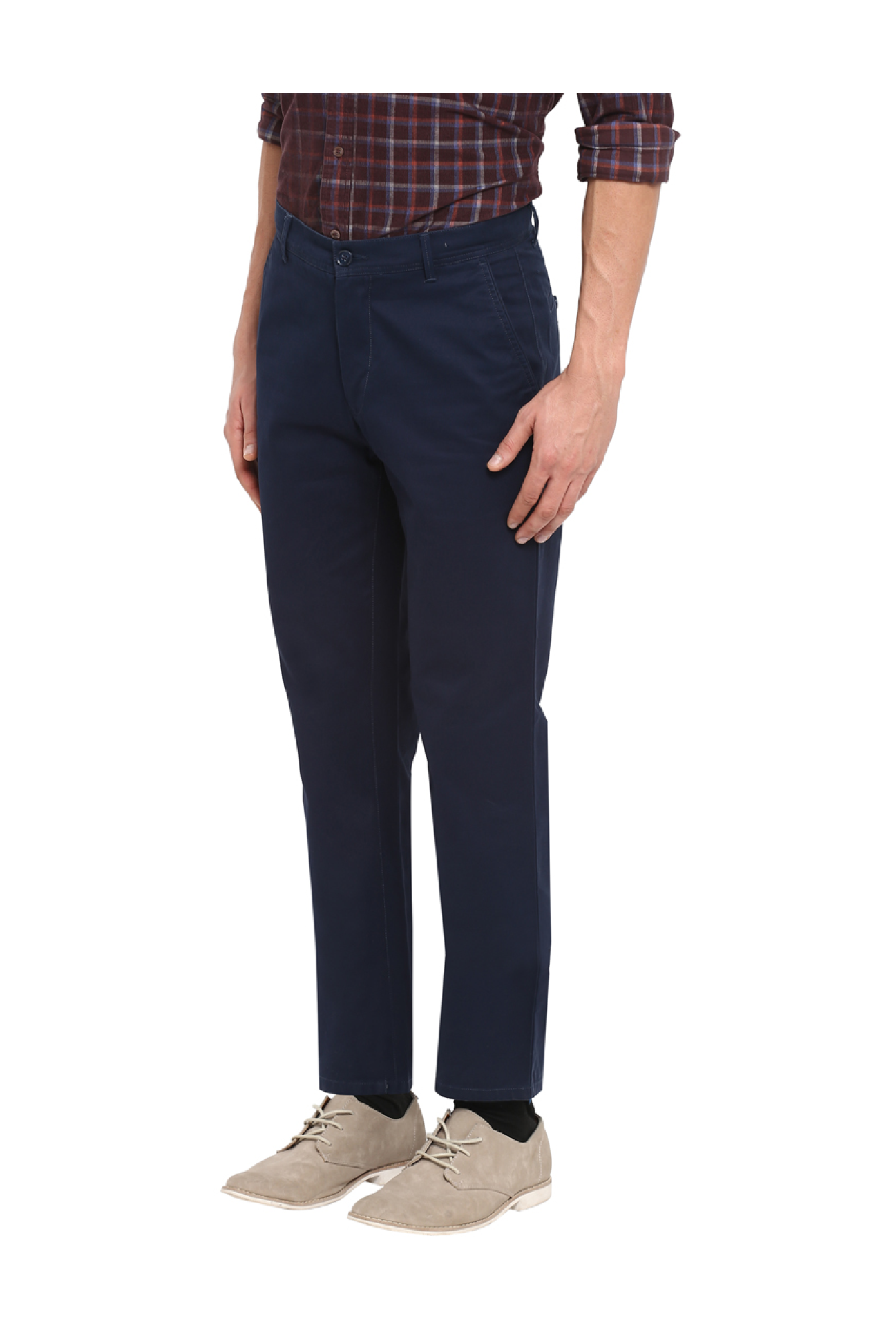 RB Blue Men Casual Trousers
