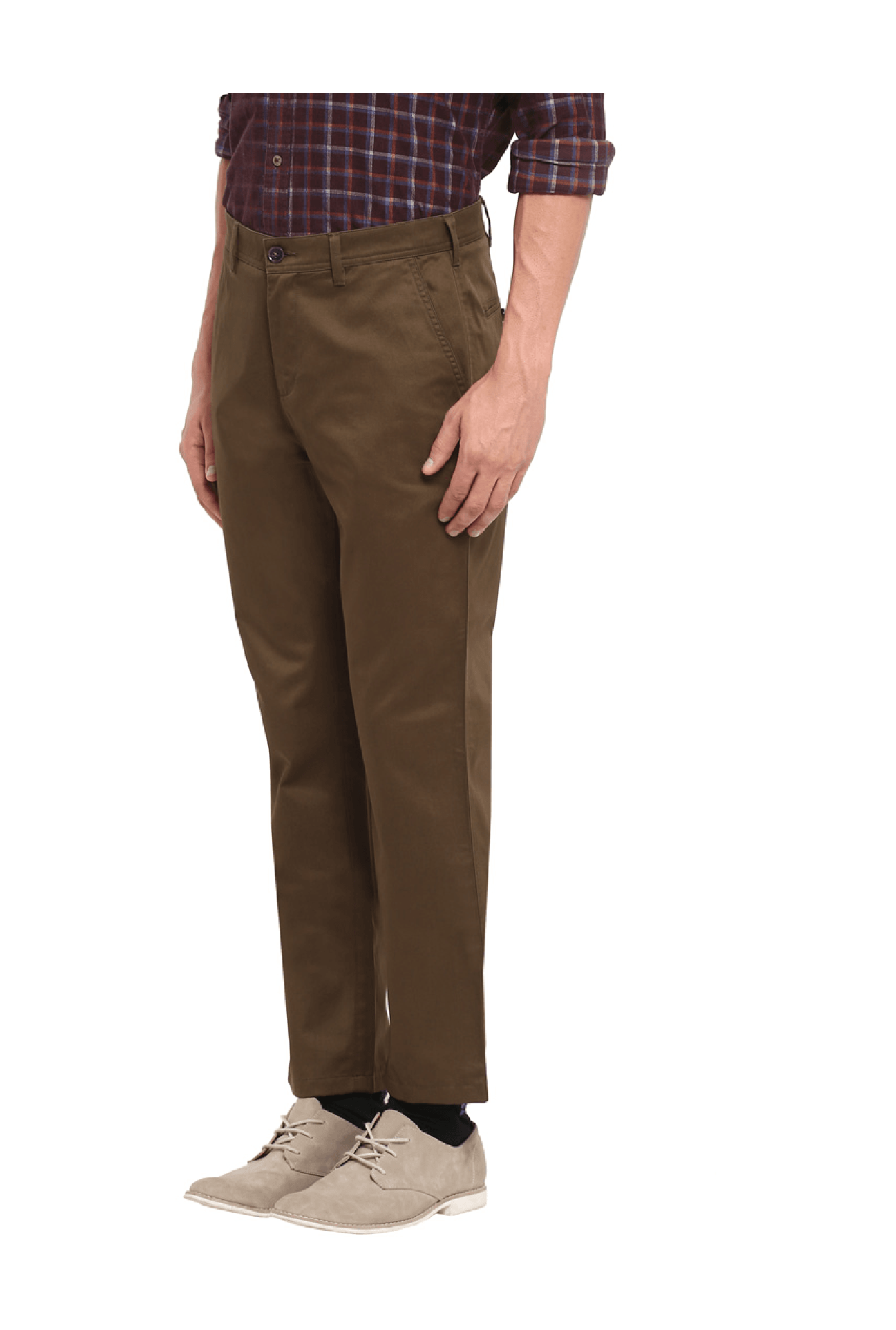 ColorPlus Formal Trousers  Buy ColorPlus Slim Fit Solid Green Trouser  Online  Nykaa Fashion