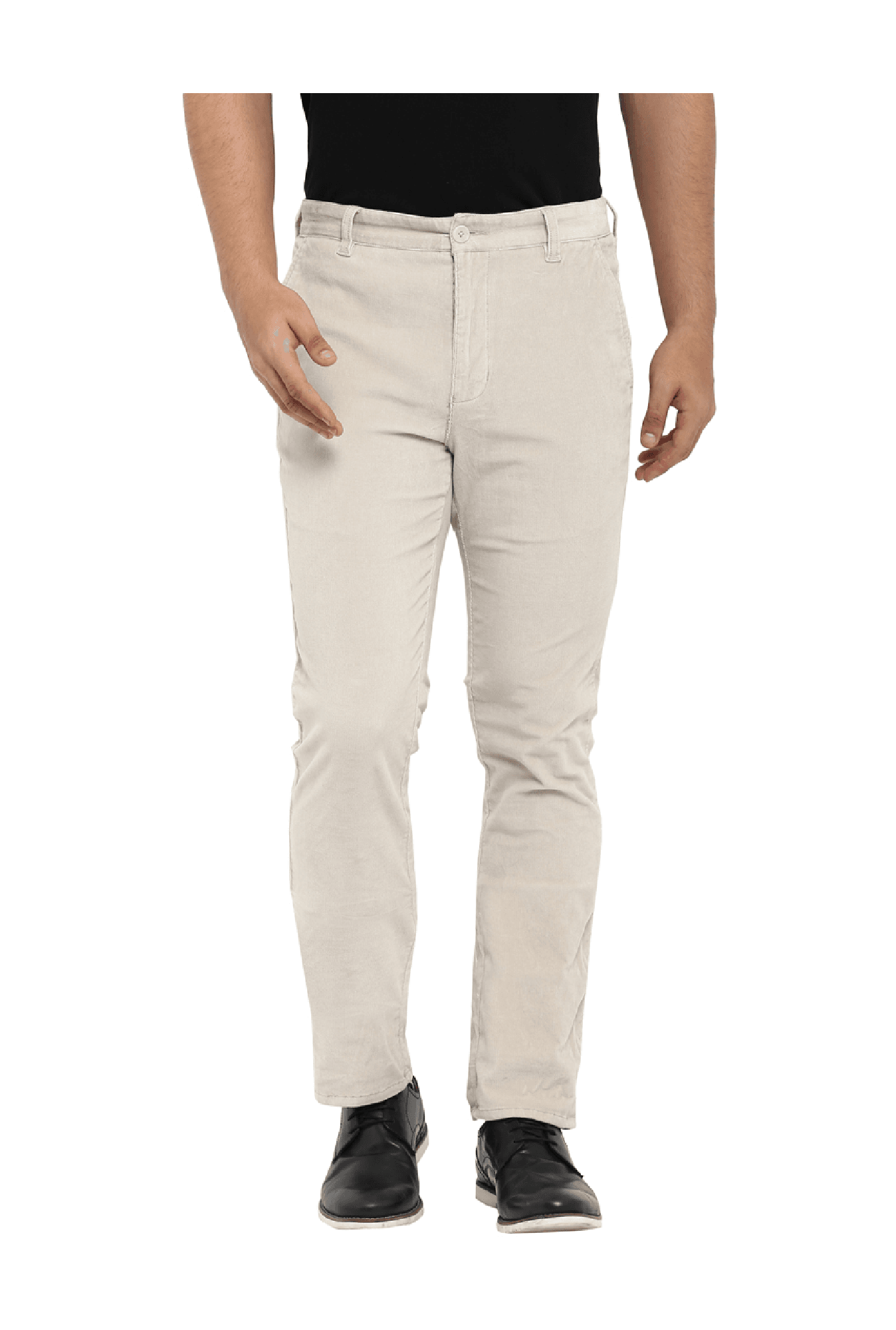 Buy Parx Carrot Fit Solid Light Fawn Trouser online