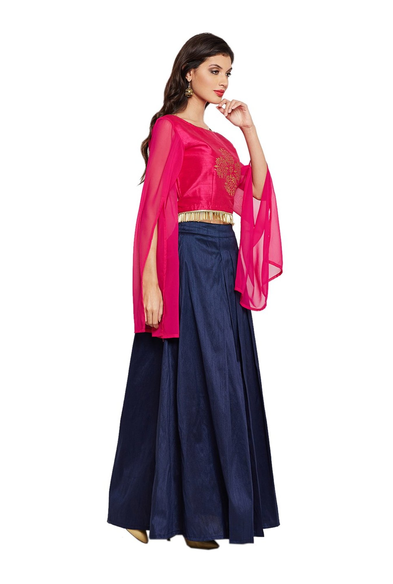 Buy Studio Rasa studio rasa Embellished Sequinned Ready to Wear Lehenga &  Blouse With Dupatta at Redfynd