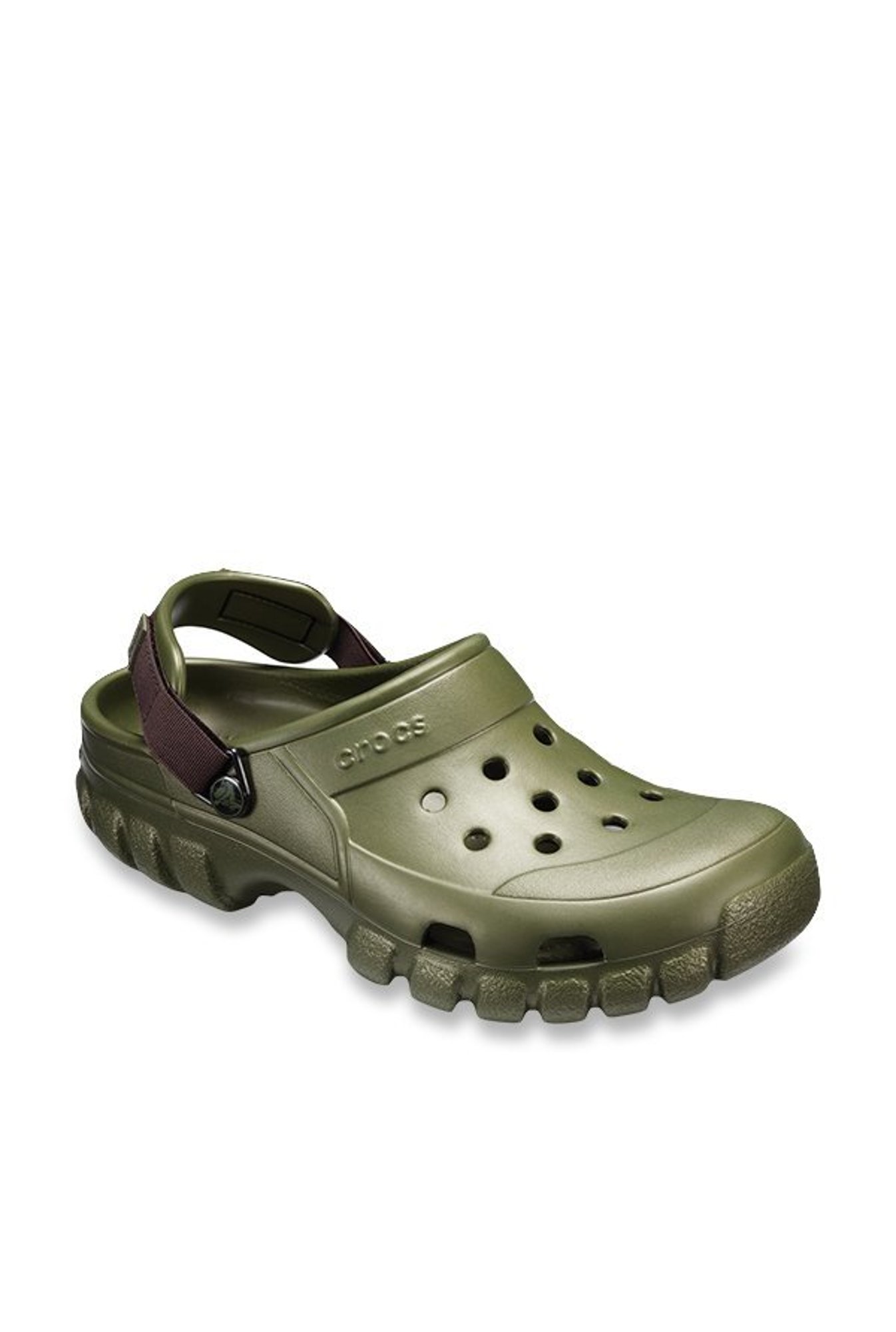 army green crocs mens 11