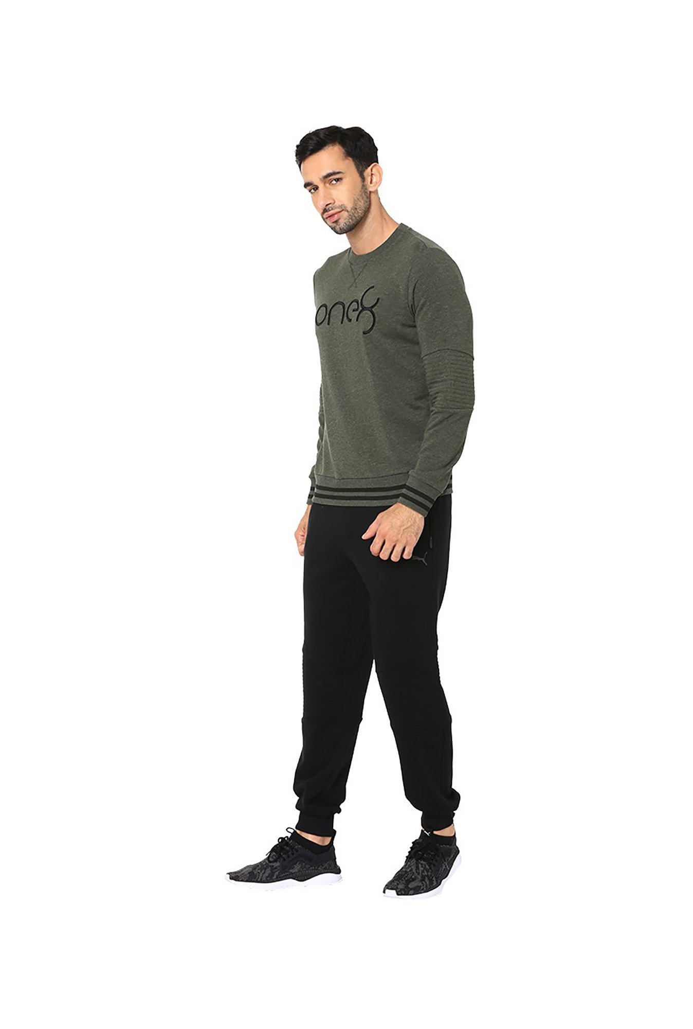 black puma jumper mens