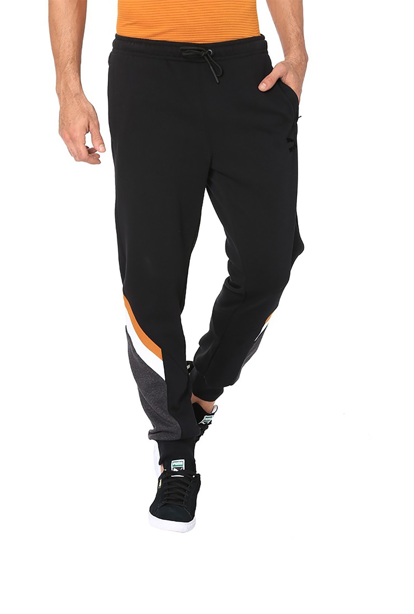 Buy One8 X Puma one8 x PUMA Men Black Slim Fit Solid VK Active Pants at  Redfynd