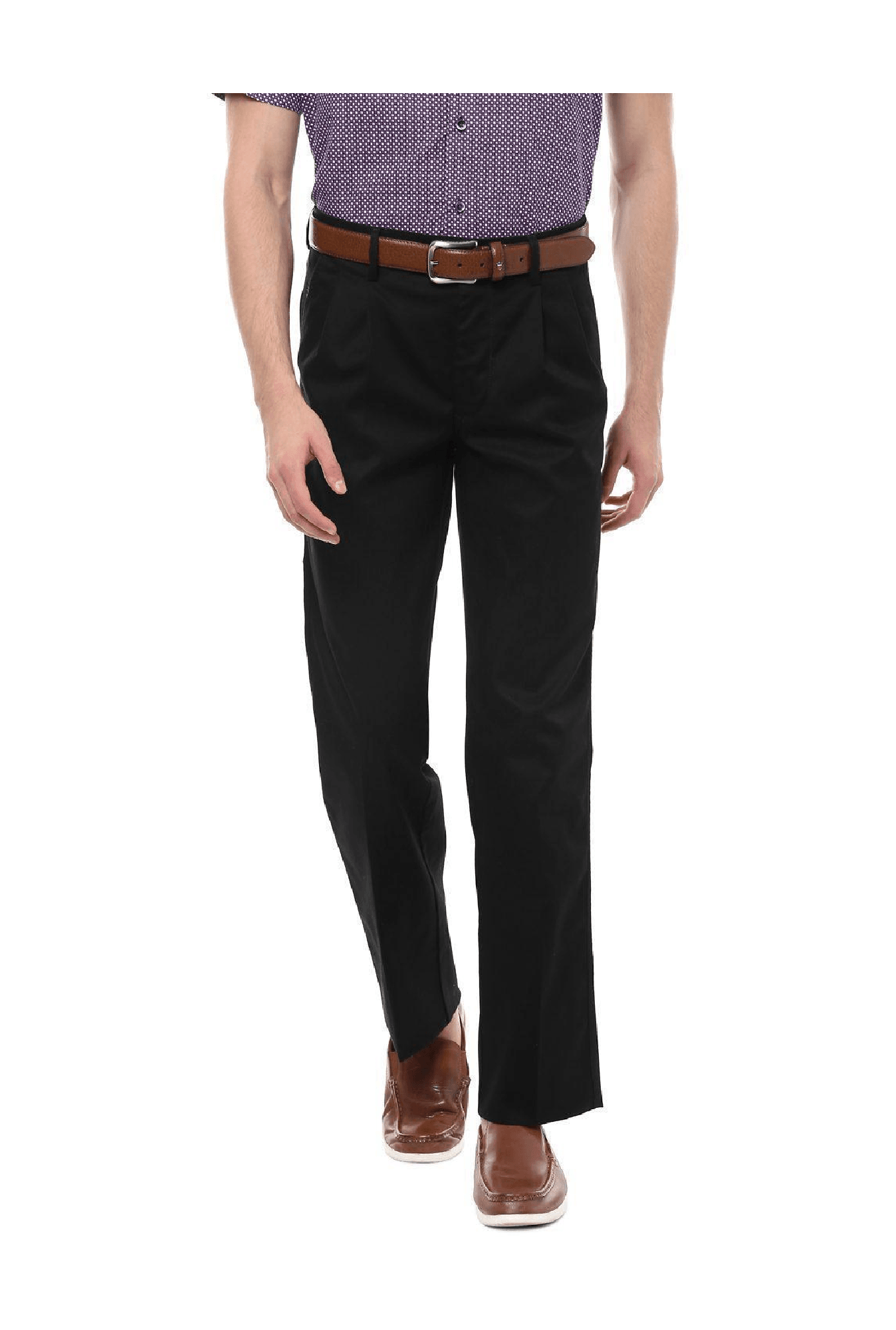 Buy Allen Solly Men Solid Regular Fit Formal Trouser - Brown Online at Low  Prices in India - Paytmmall.com