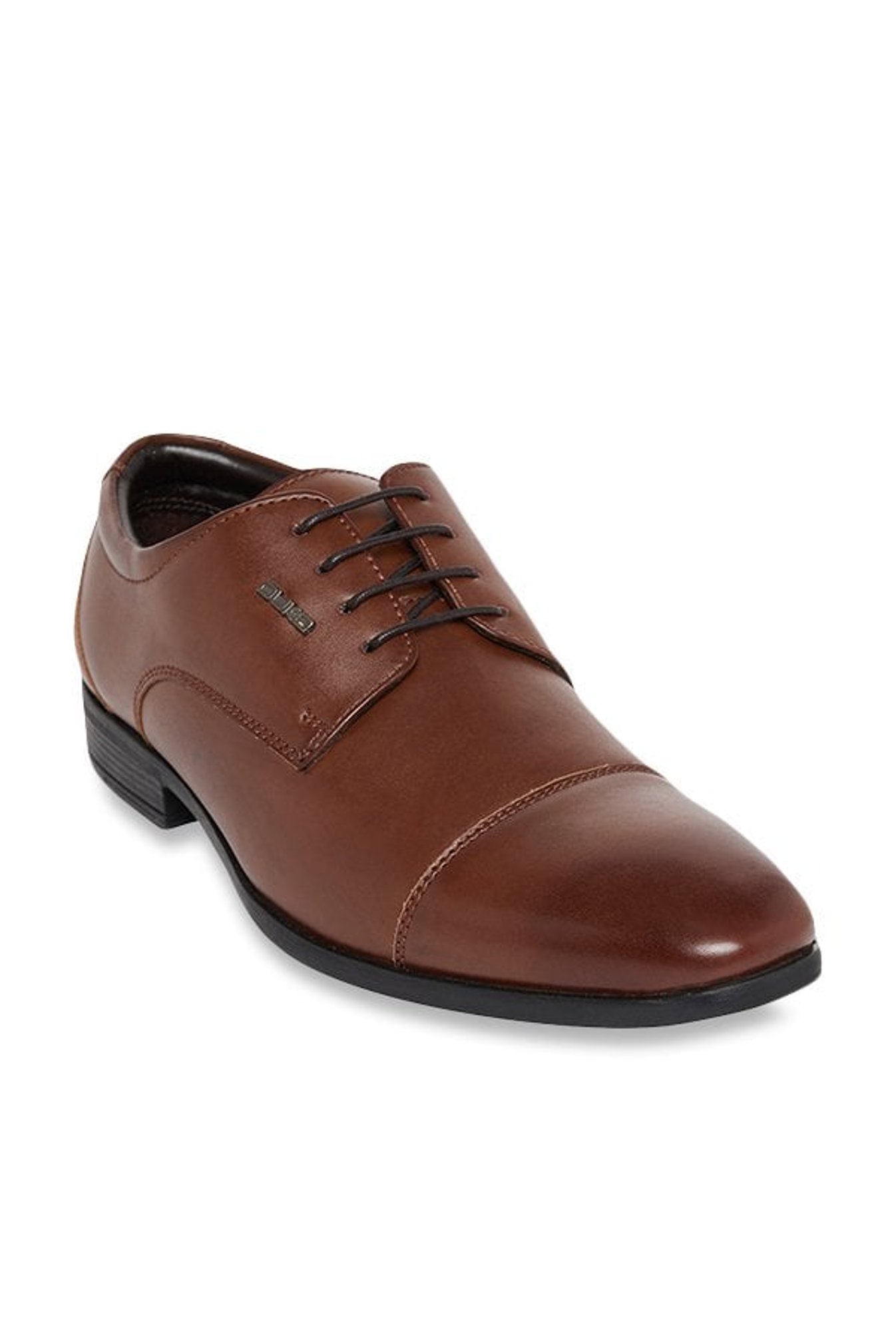 Duke tan derby shoes Clearance