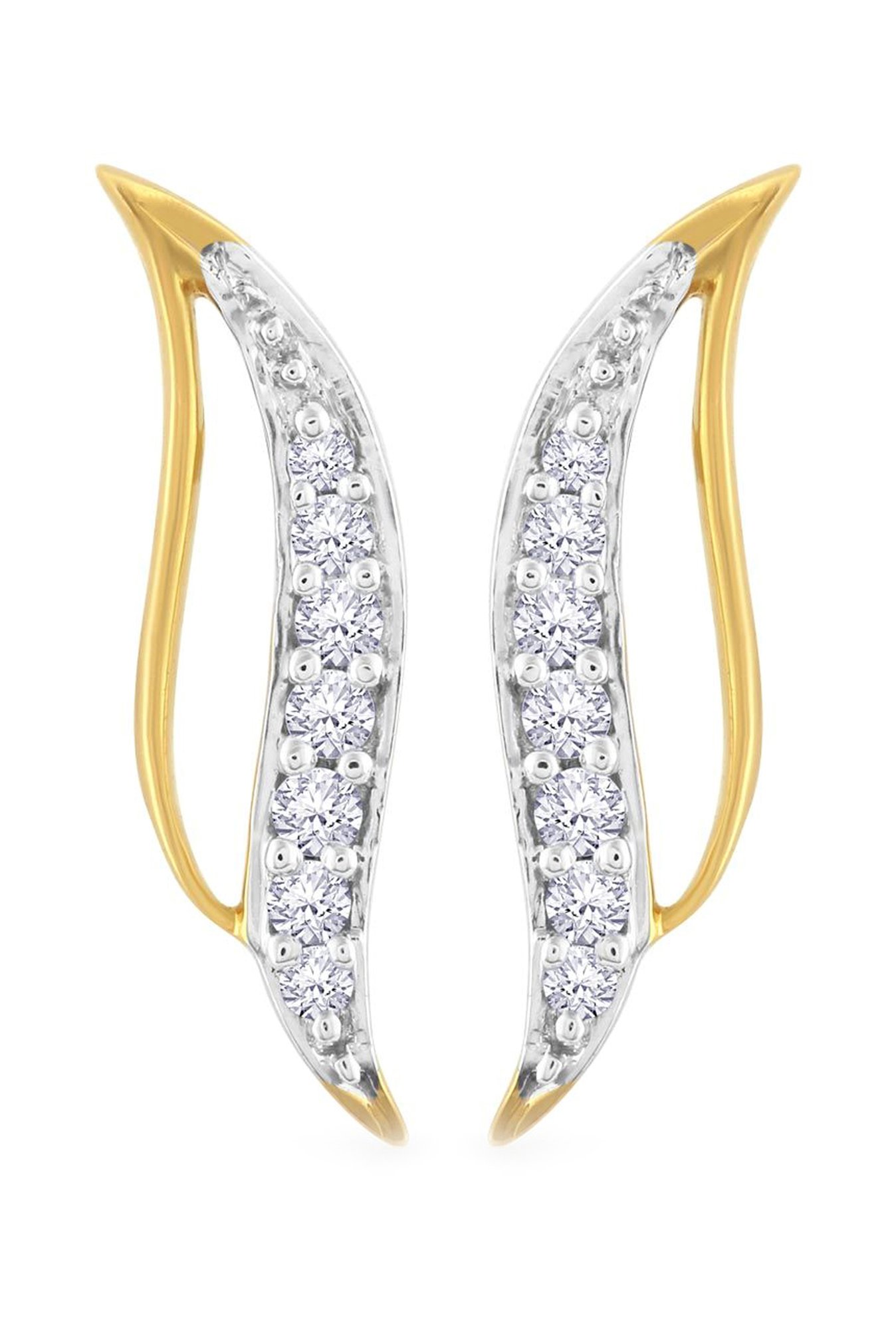 Buy Malabar Gold And Diamonds 18 Kt Gold Diamond Earrings Online